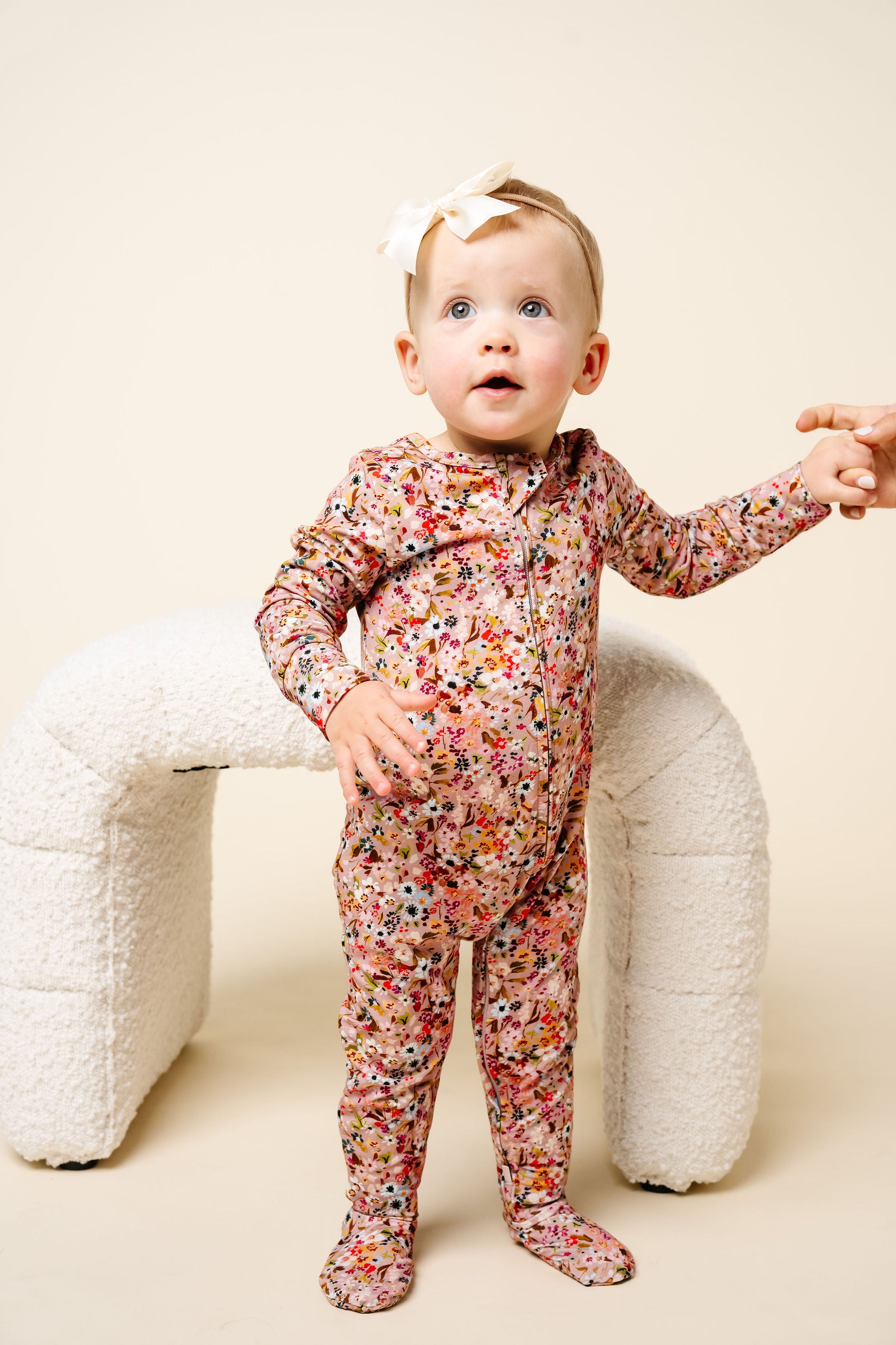 Penelope Zipper Footies toddler girl 12-24 month size standing