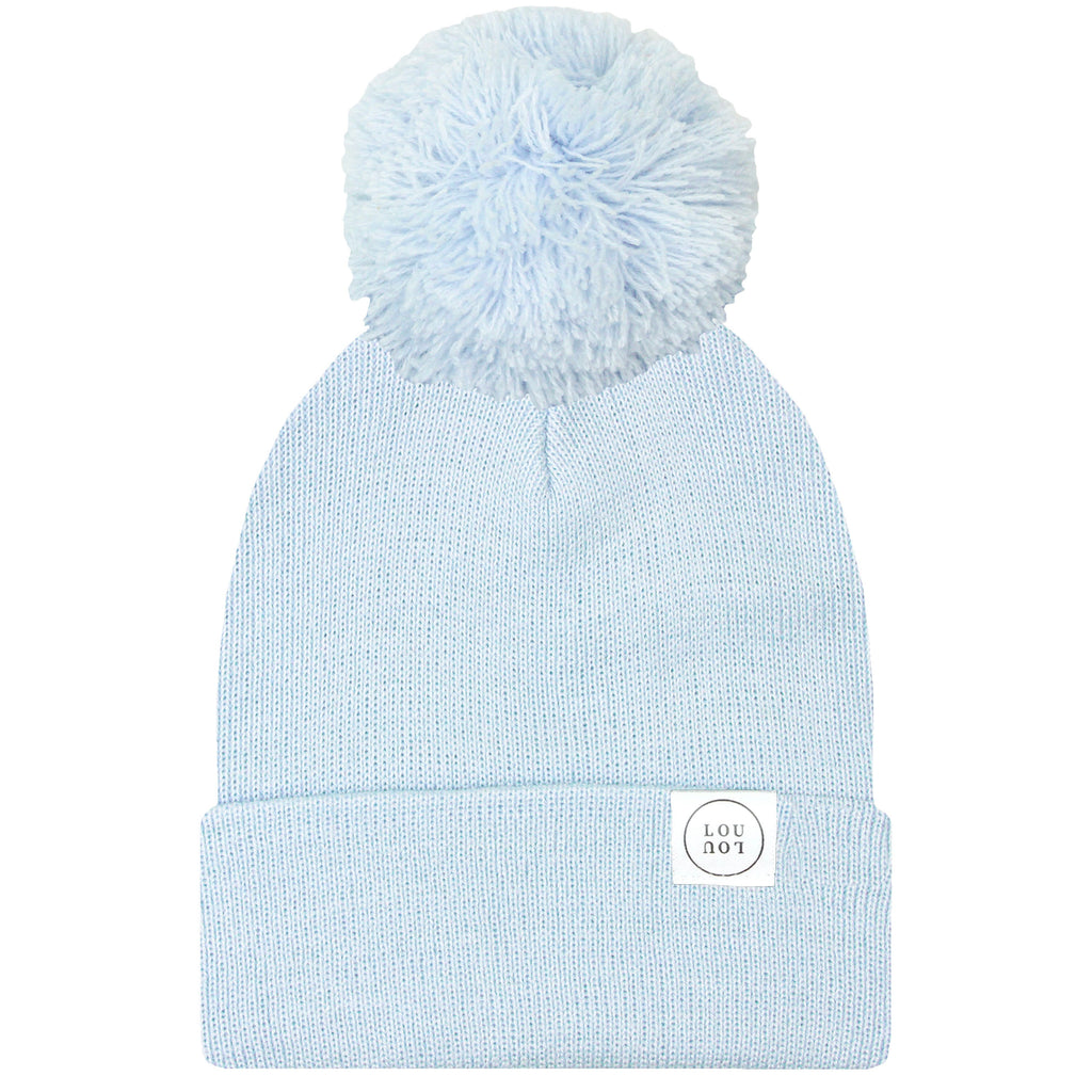 powder blue beanie