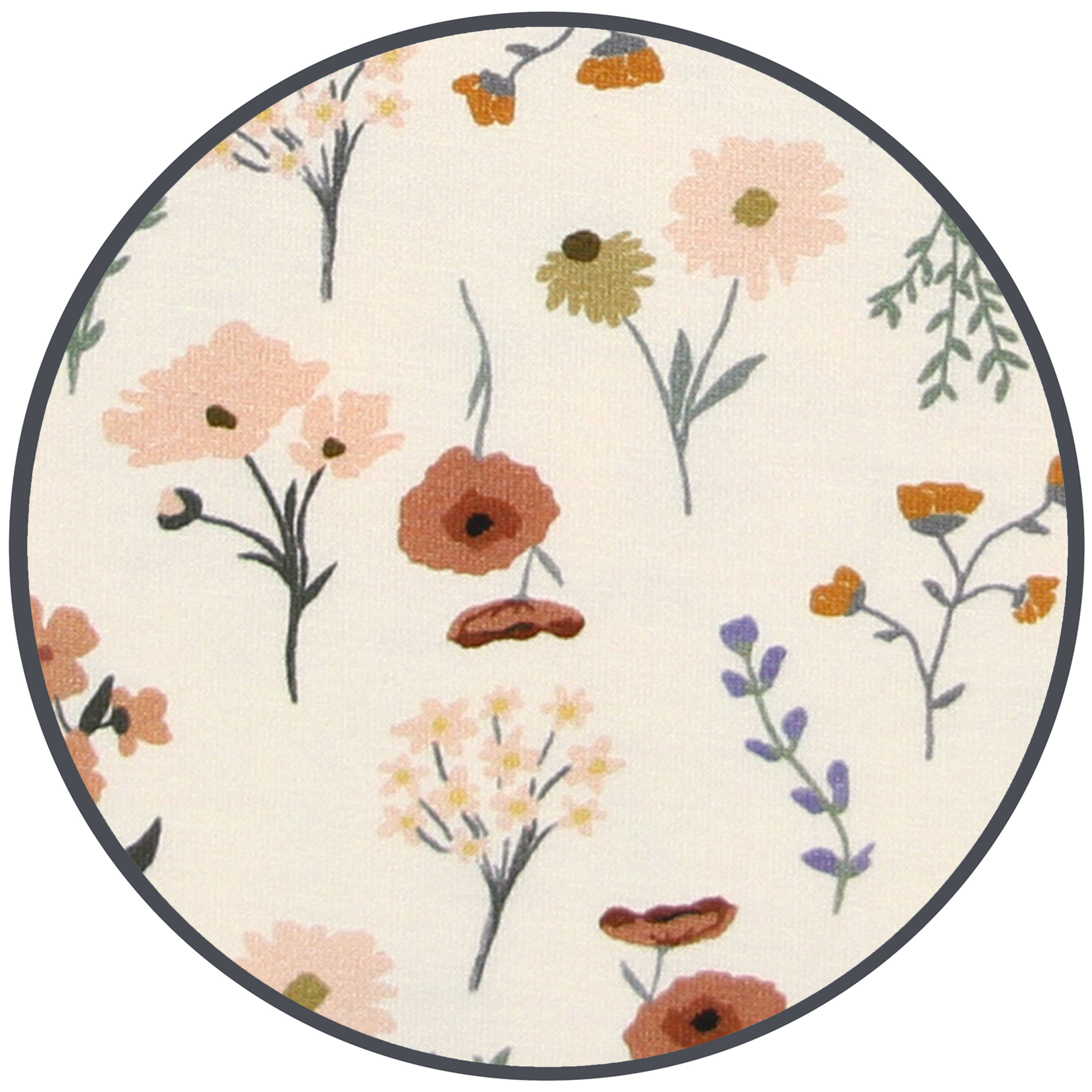 rachel zoom circle - close up on print