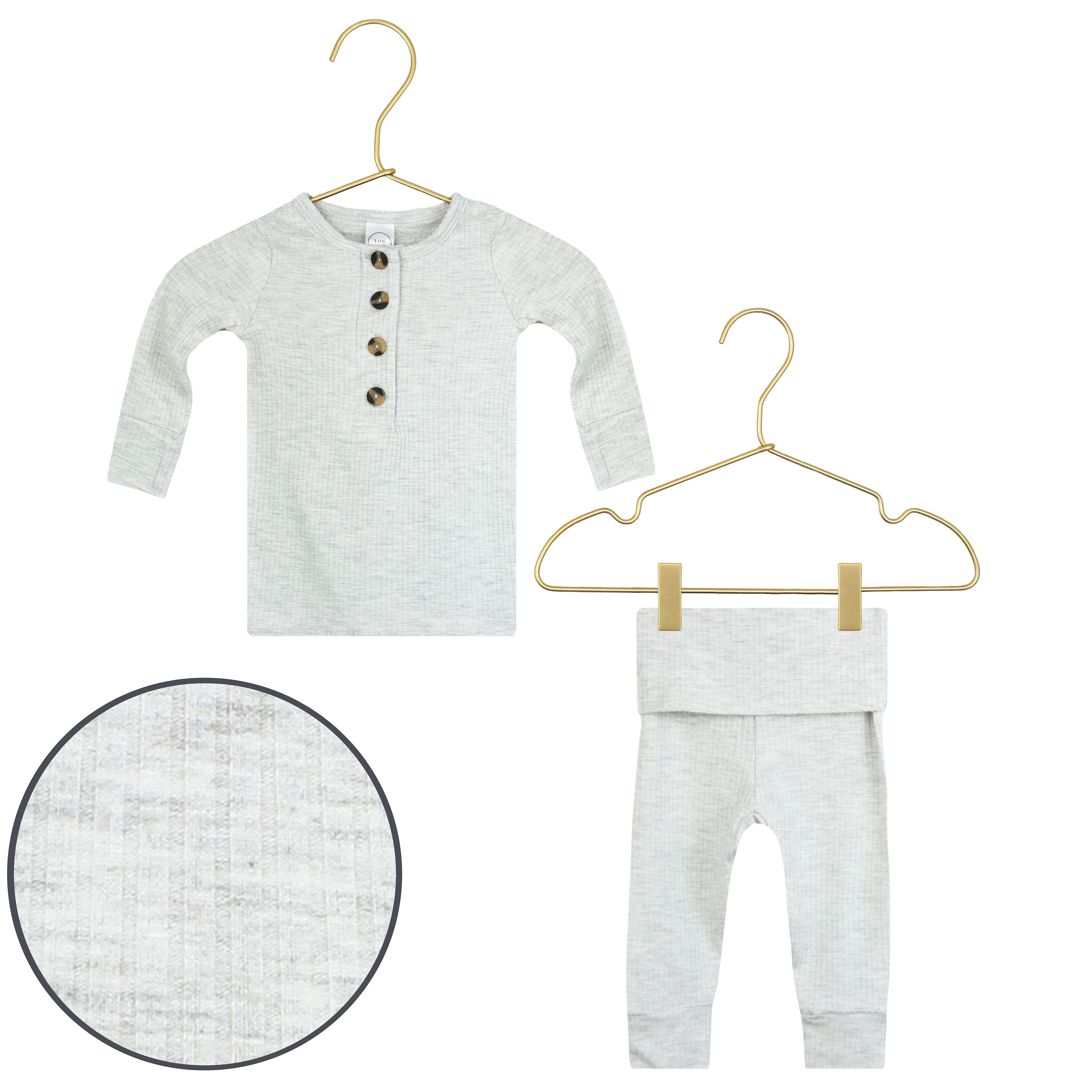 Stevie Ribbed Top + Bottoms