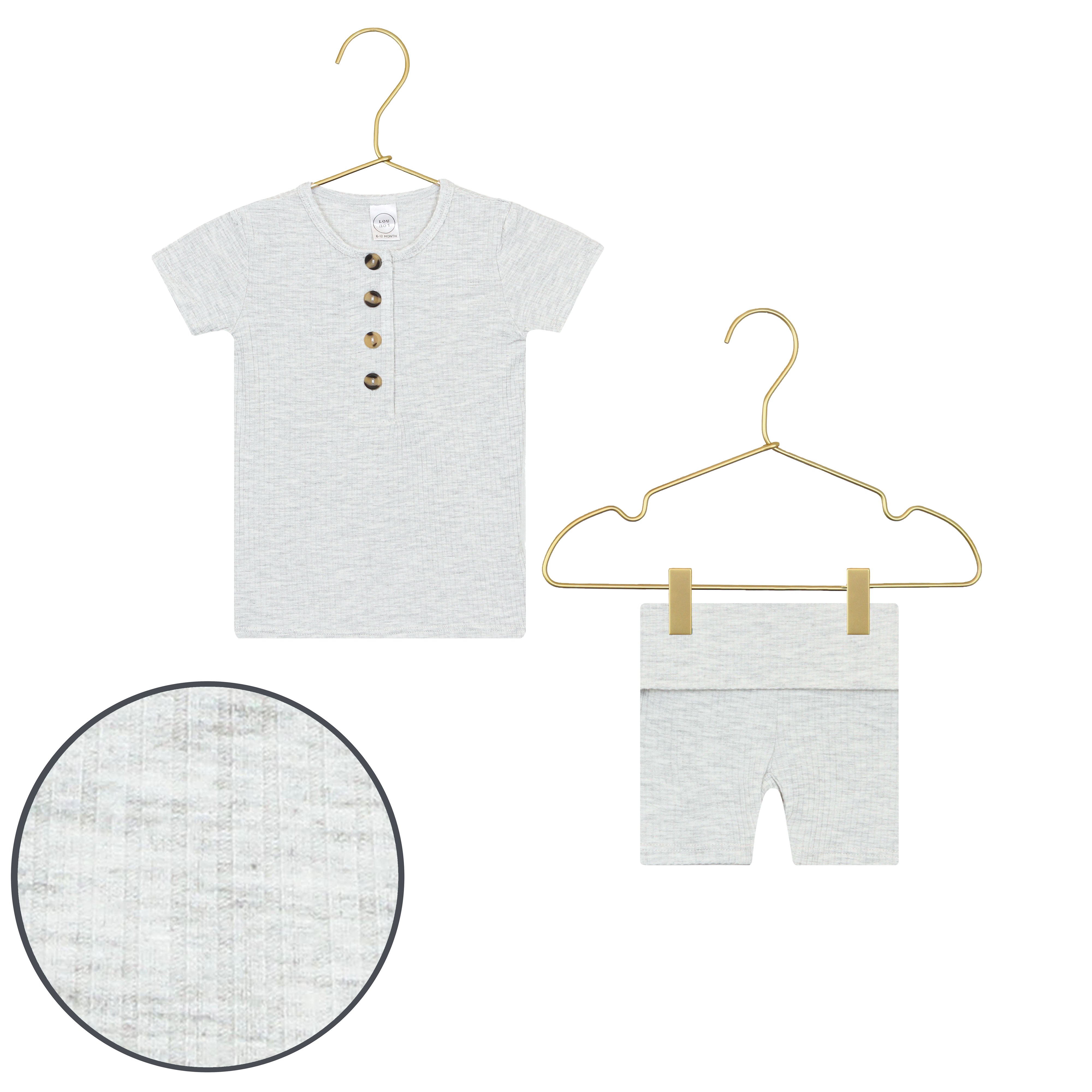 Stevie Ribbed Shortie Set