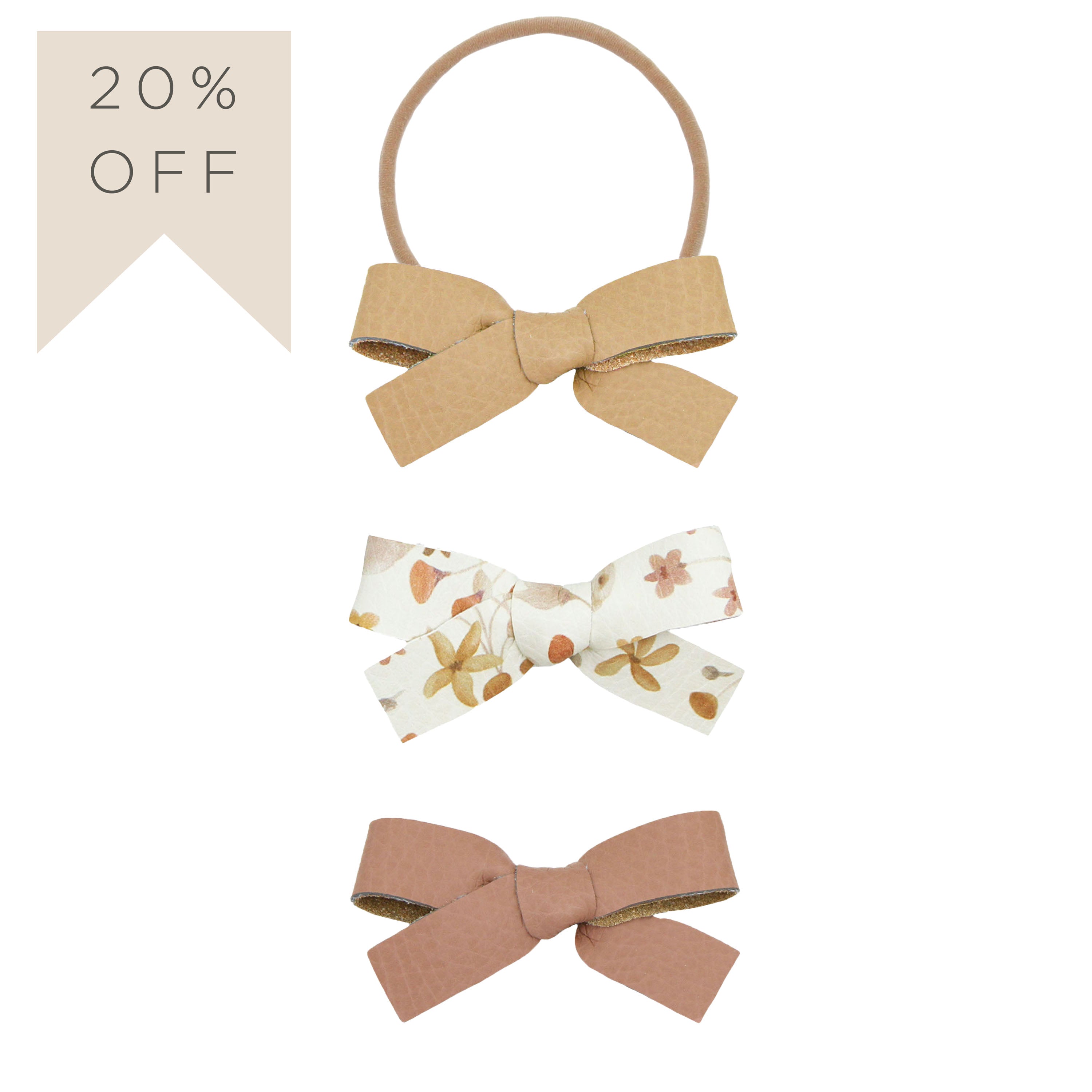 Leather 3 Pack - Terrace Bow