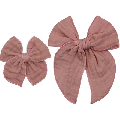 Cloud Muslin™ Heirloom Bow - Berry Clip