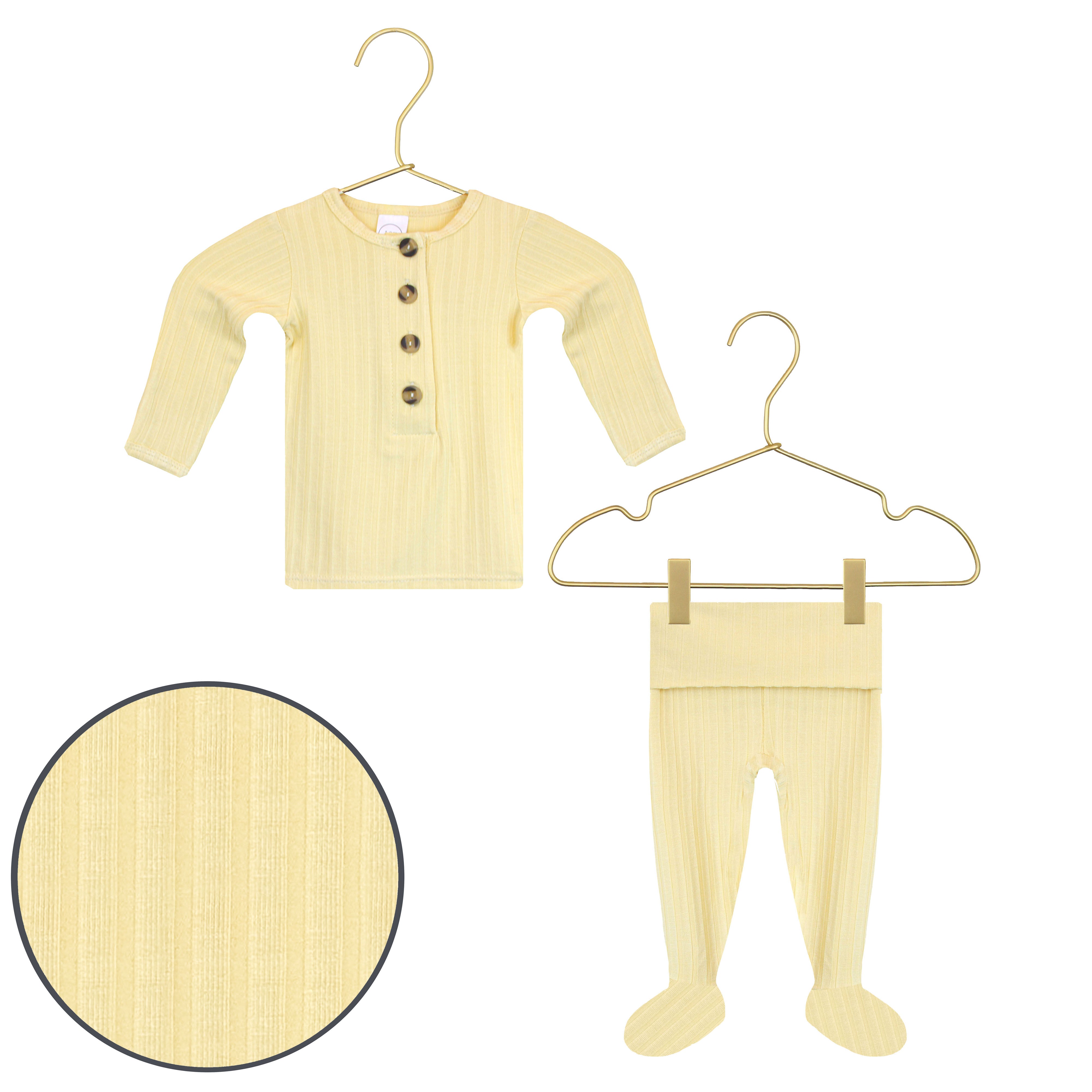 Birdie Ribbed Top + Bottoms