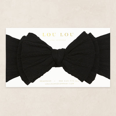 Cable Knit Headband - Black