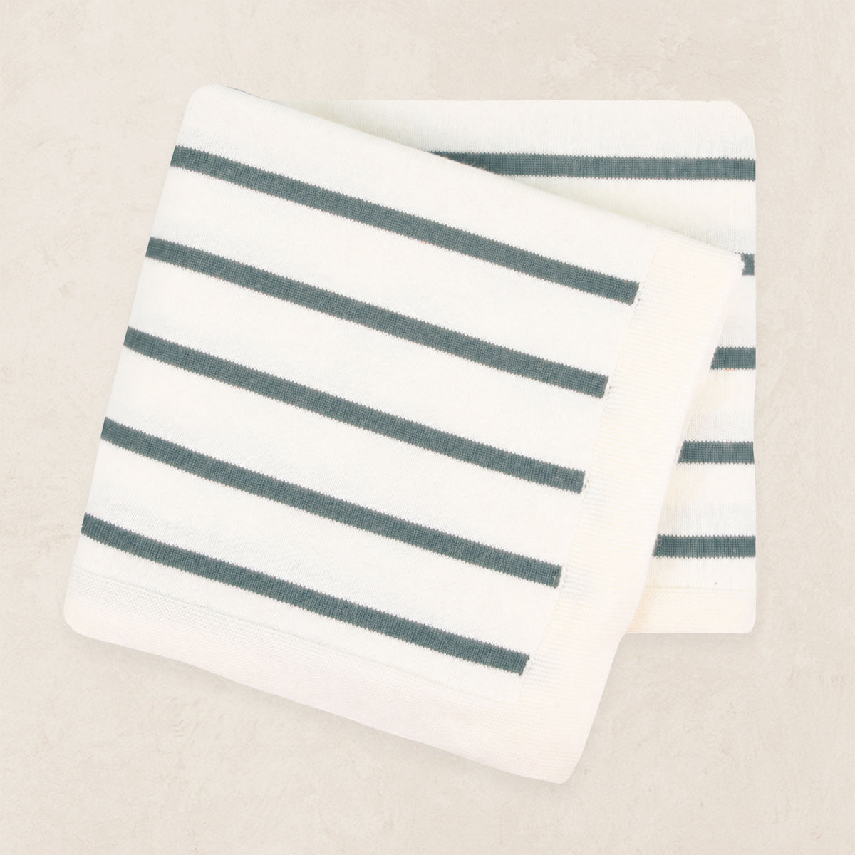 Knit Blanket - Ocean Stripe