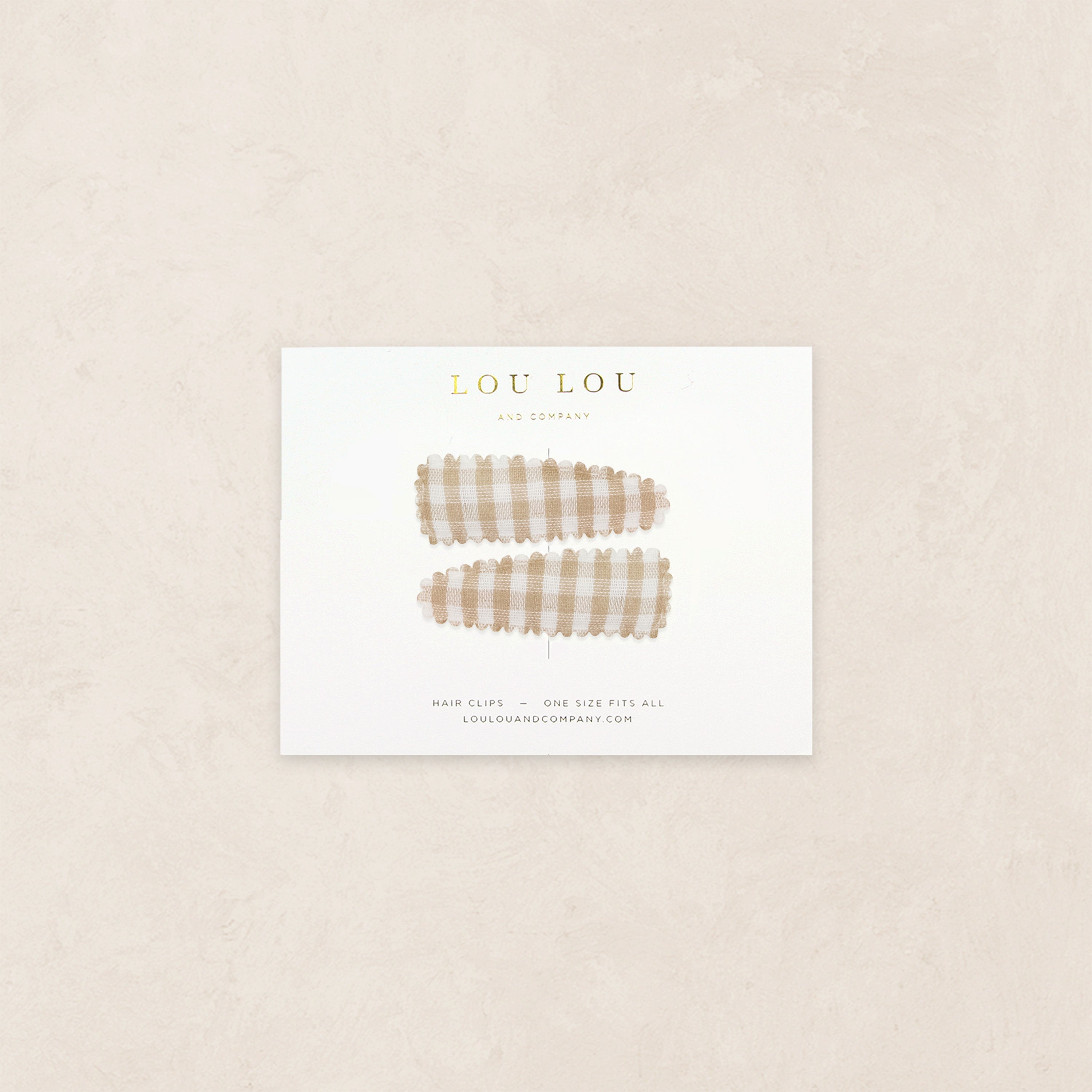 Scallop Snap Pack - Carmel Gingham