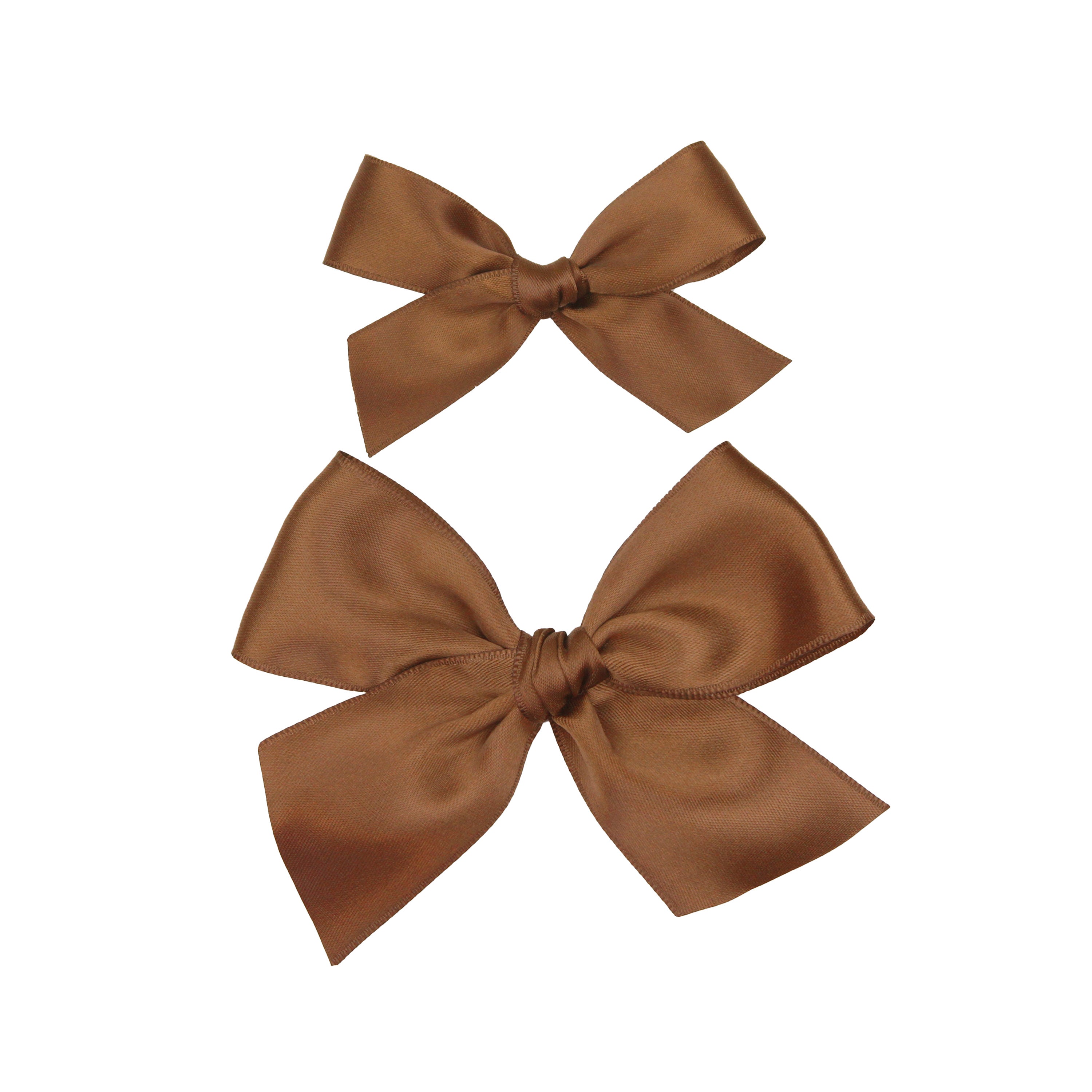 Satin Bow - Chocolate Clip