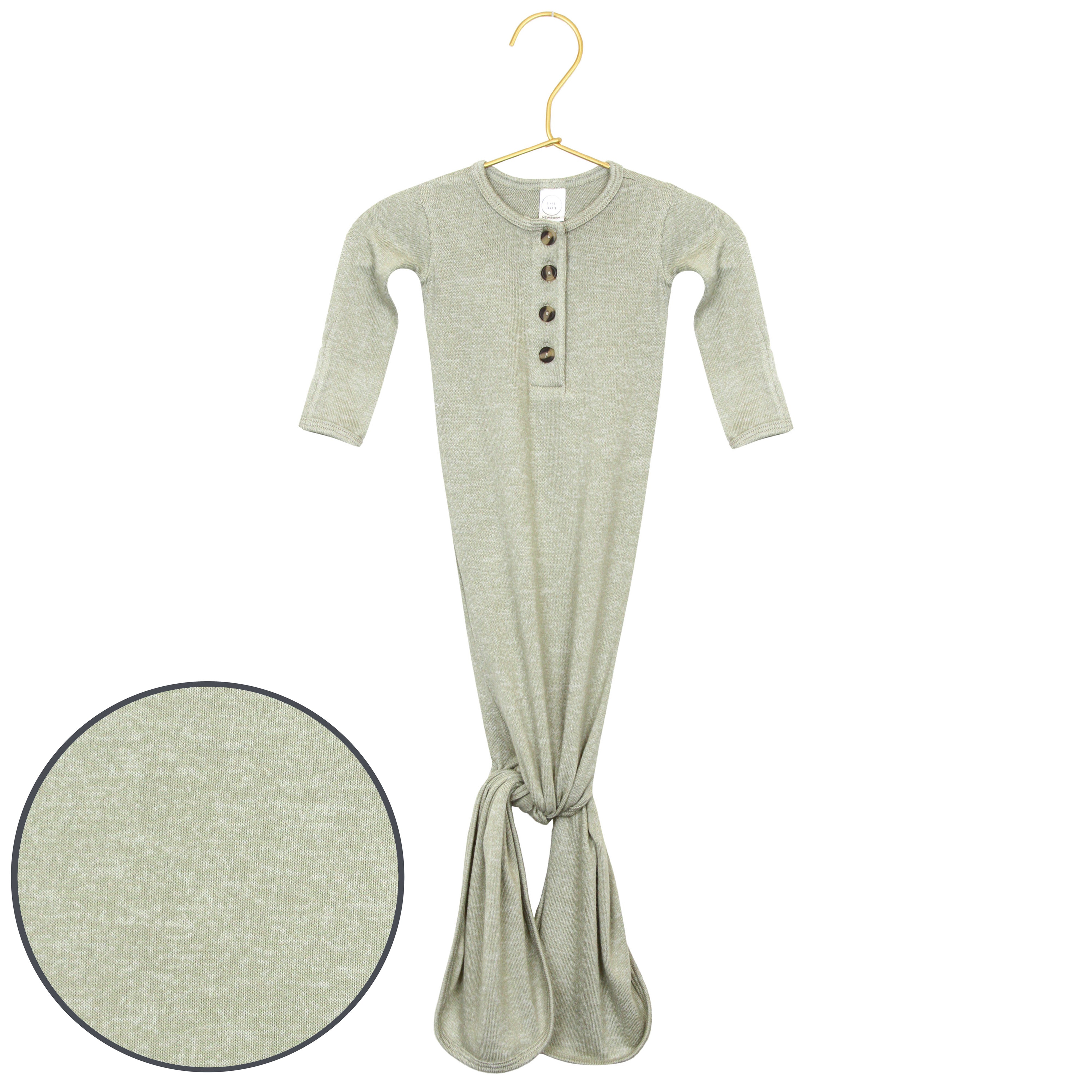 Collins Plush Knit Knotted Gown