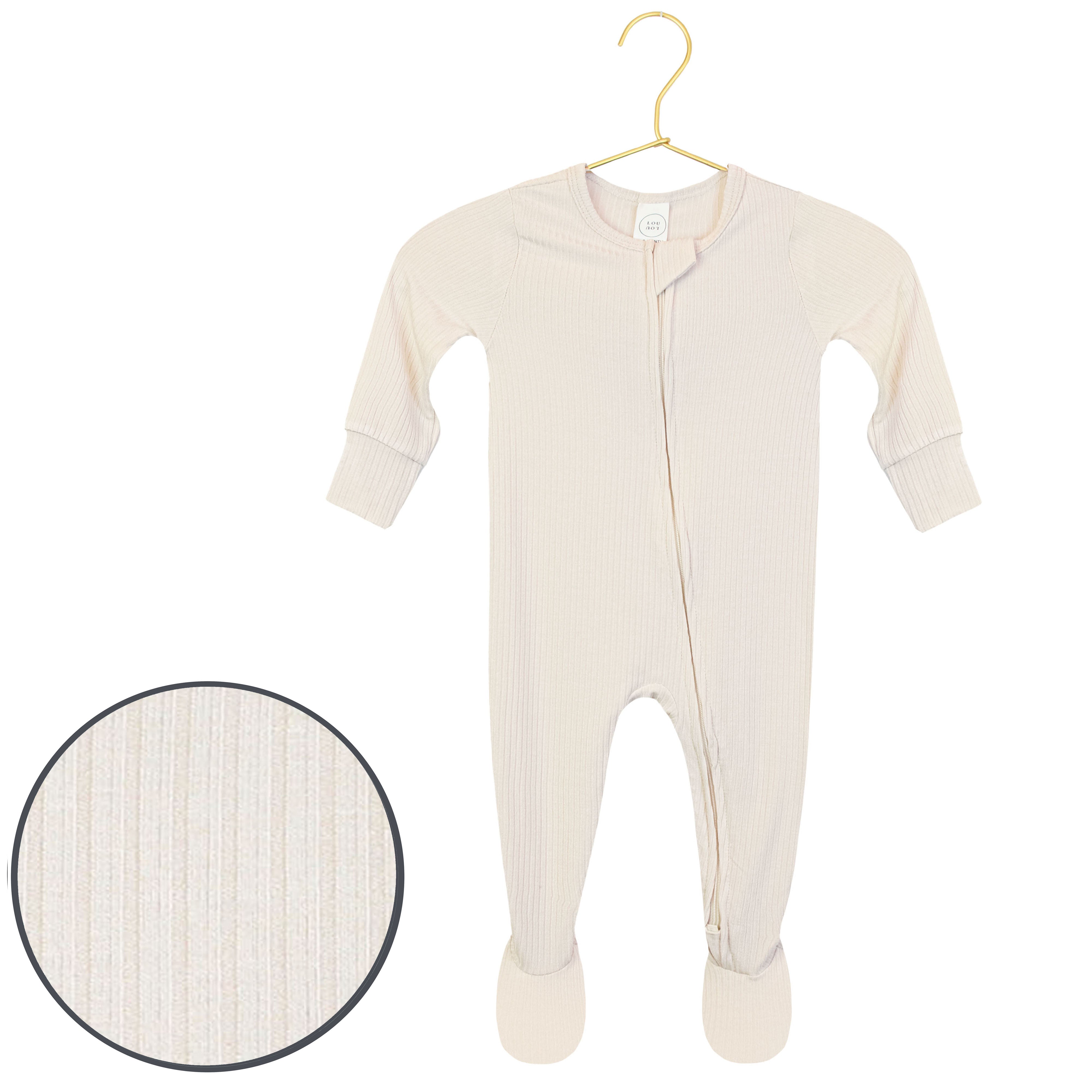 cove ribbed zipper footies product image