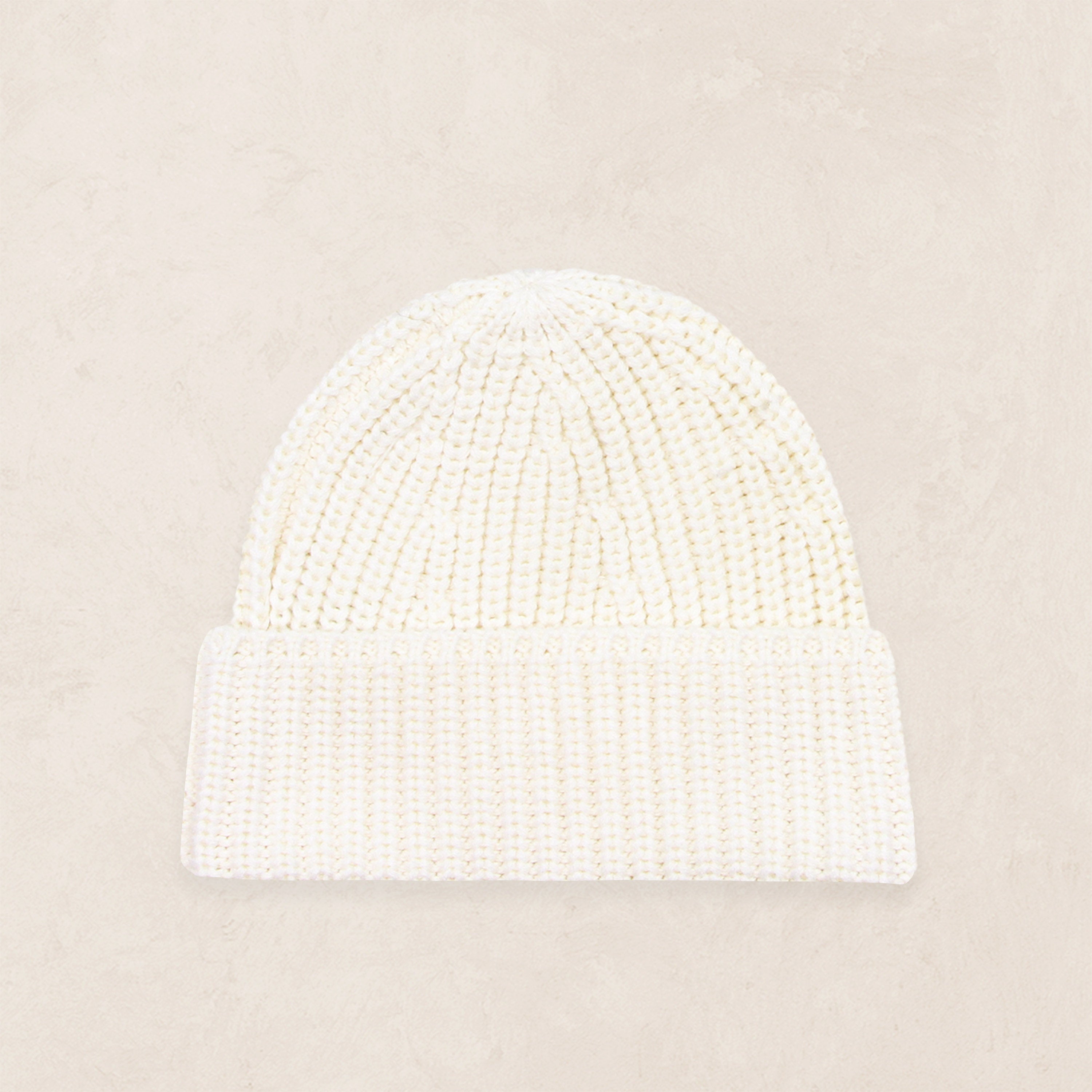 Knit Beanie - Ivory