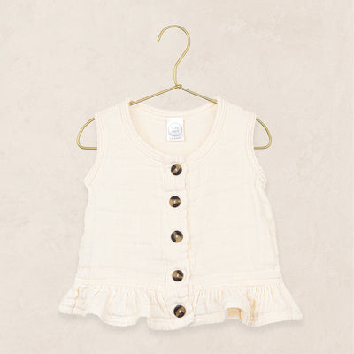 Ruffle Tank - Cream