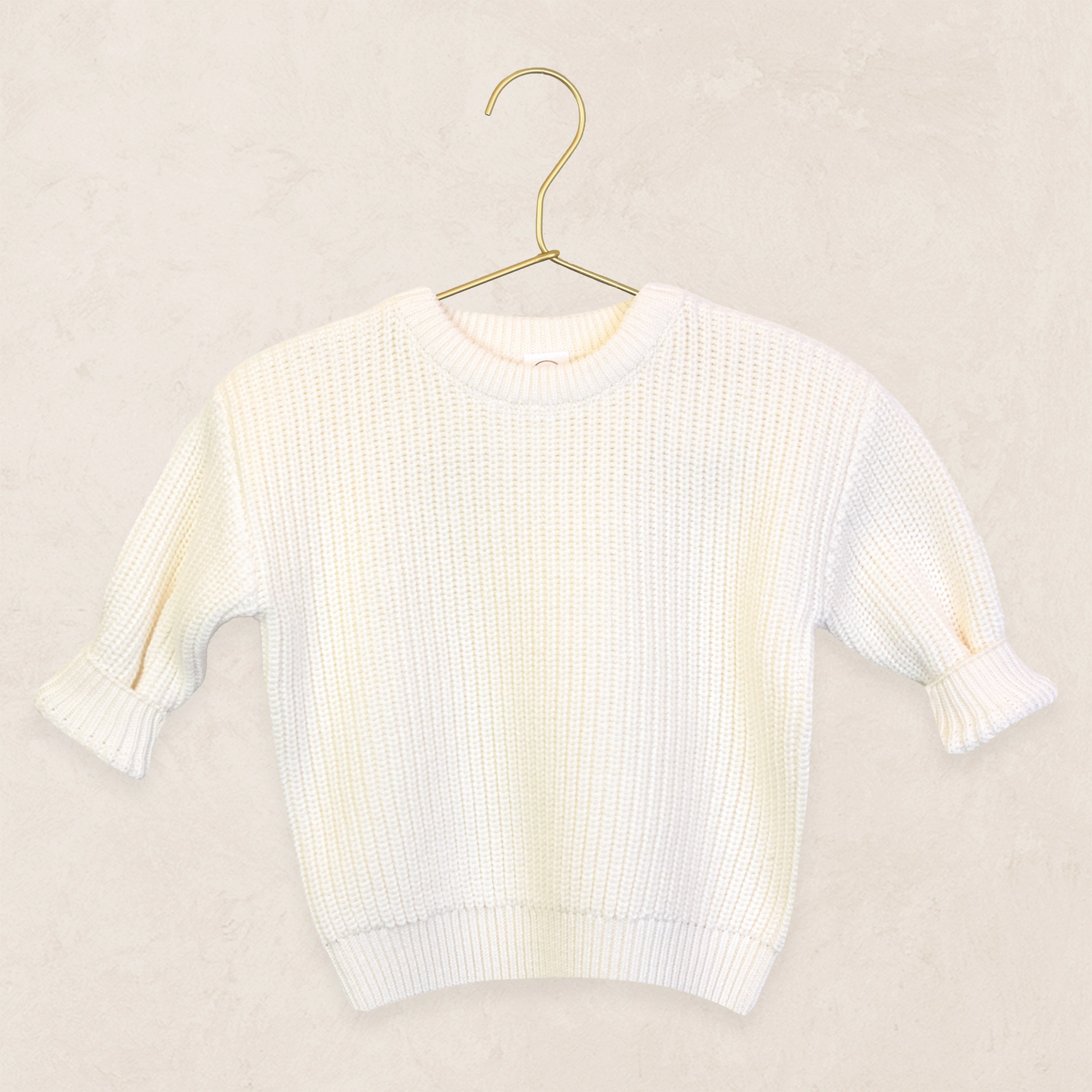 Knit Chunky Sweater - Ivory