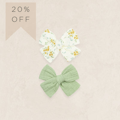 Adventure Bow 2 Pack - Fern/Golden Meadow Clip