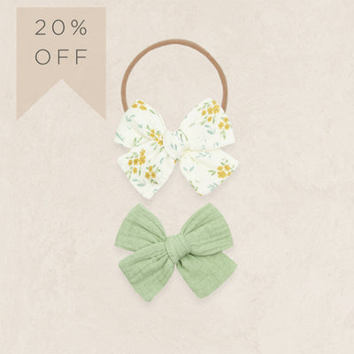 Adventure Bow 2 Pack - Fern/Golden Meadow Headband