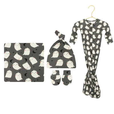 Happy Ghost Newborn Hat Bundle (Gown)