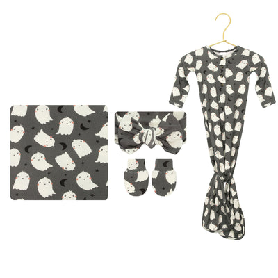 Happy Ghost Newborn Headband Bundle (Gown)