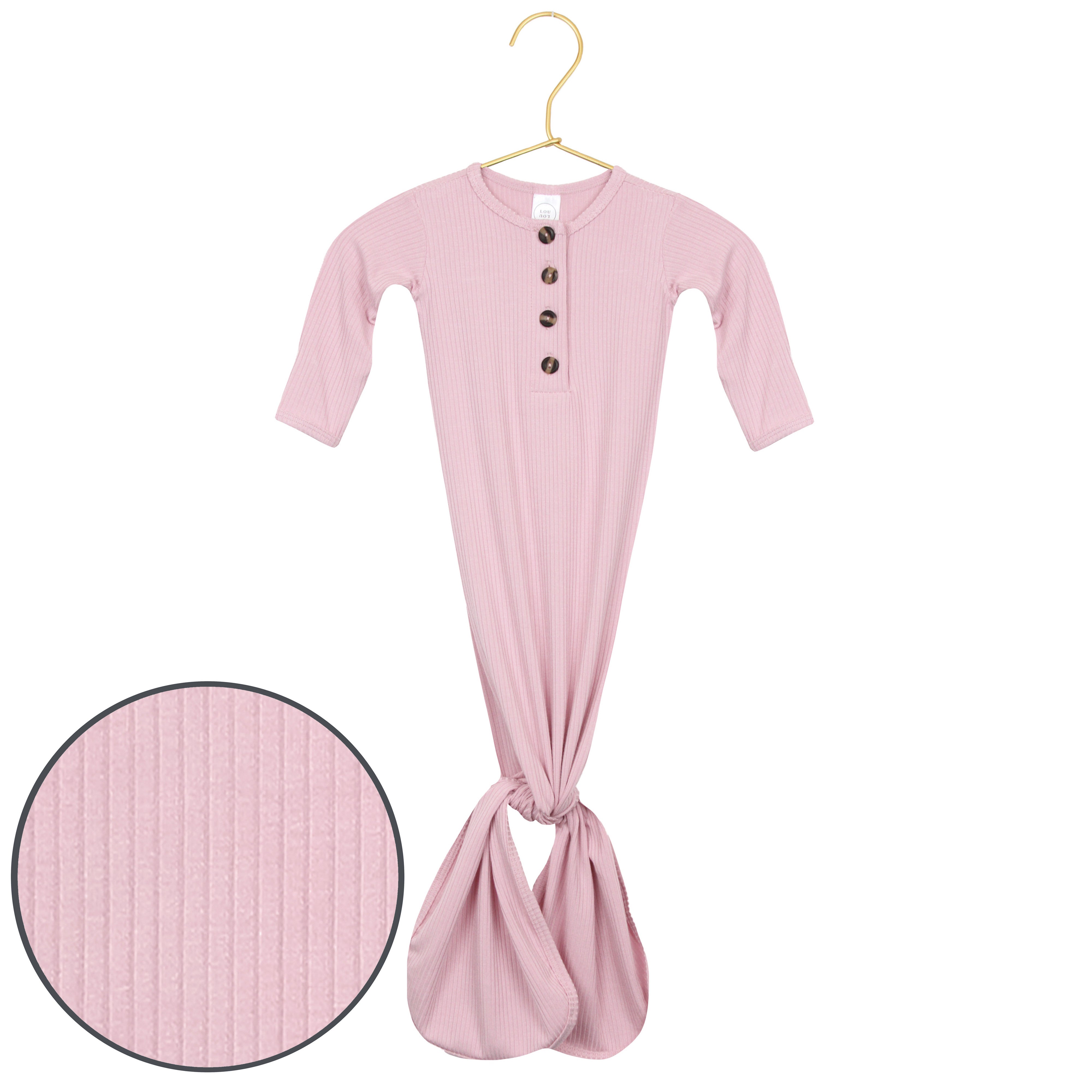 Haven Ribbed Knotted Gown