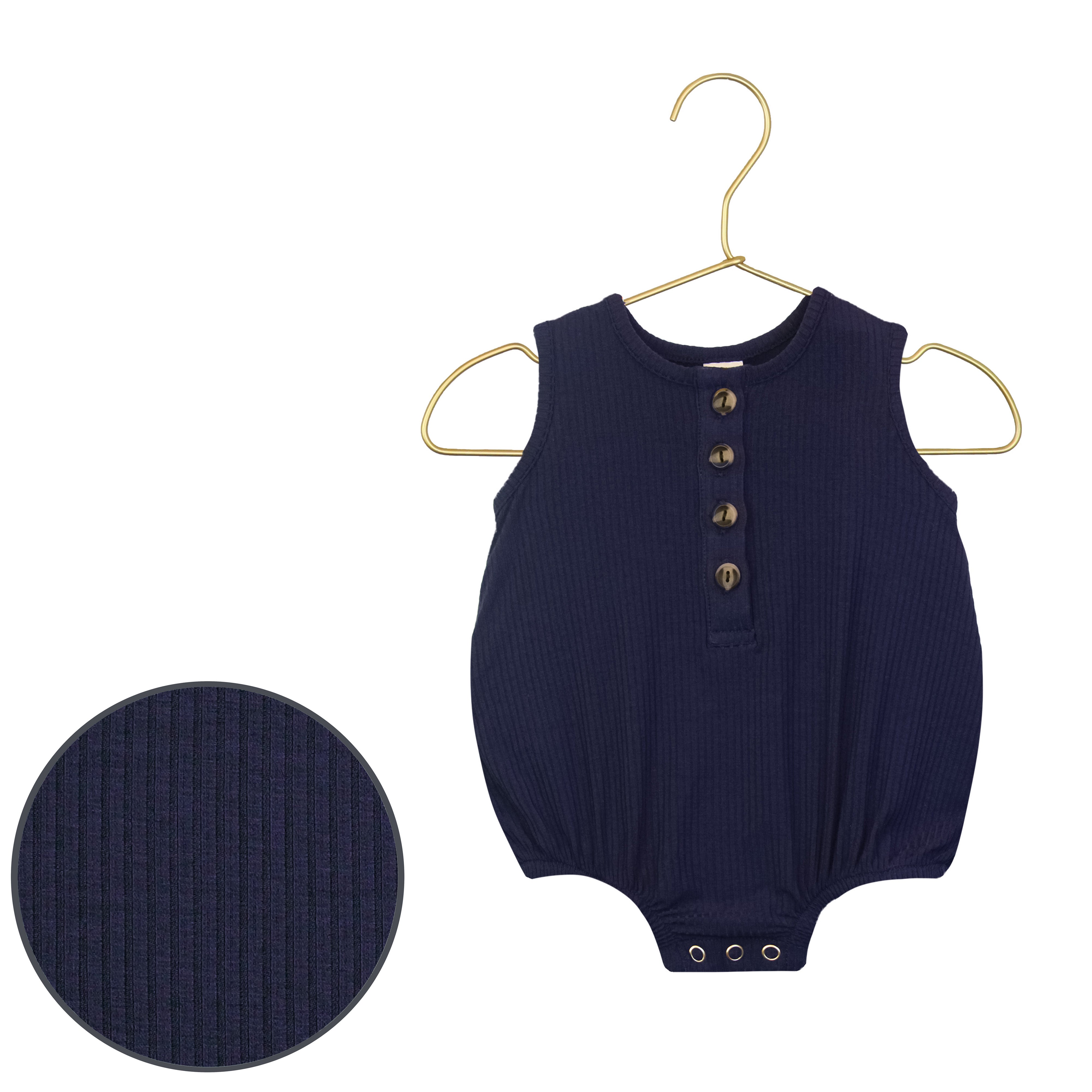 Hayden Ribbed Bubble Romper