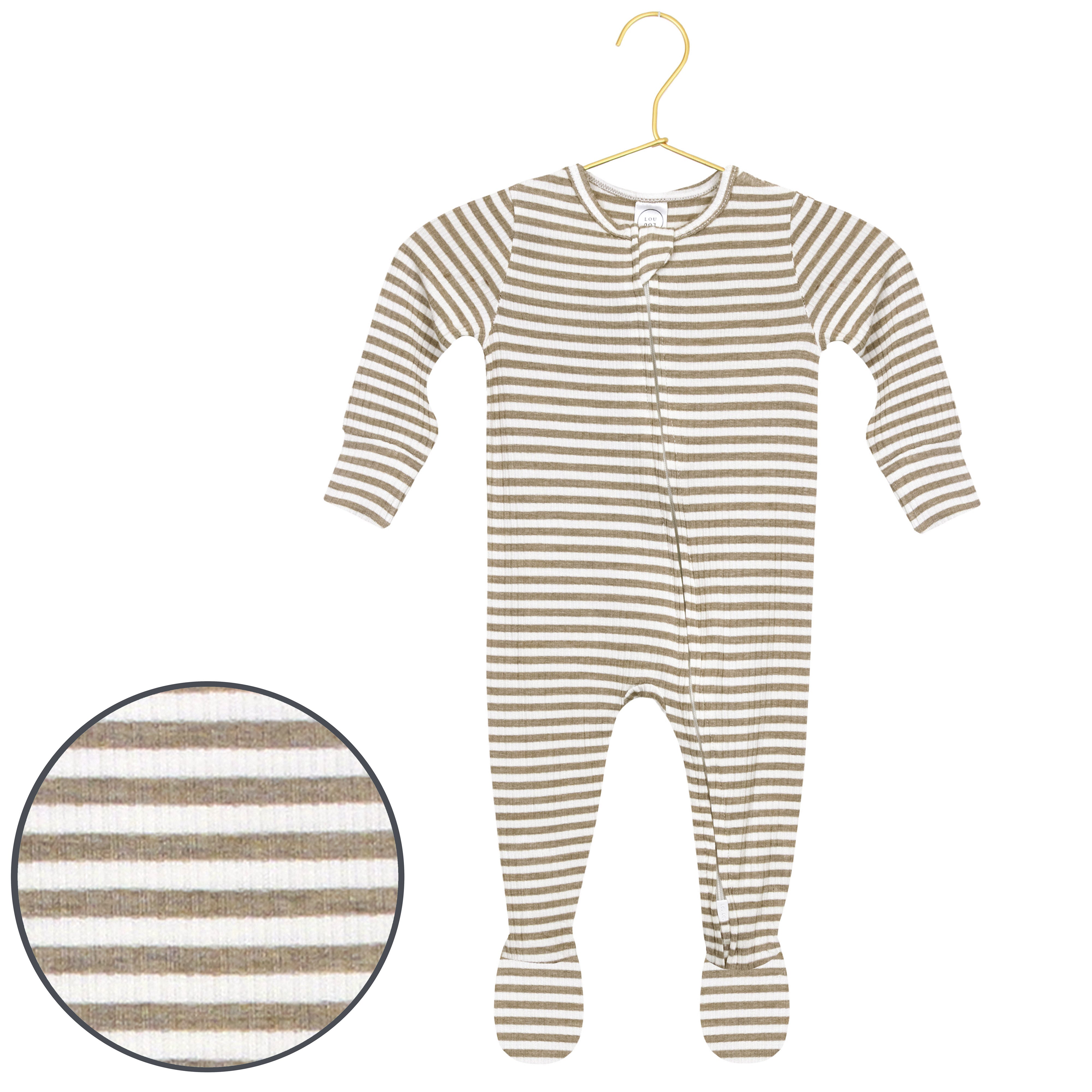 Indy Ribbed Zipper Footies