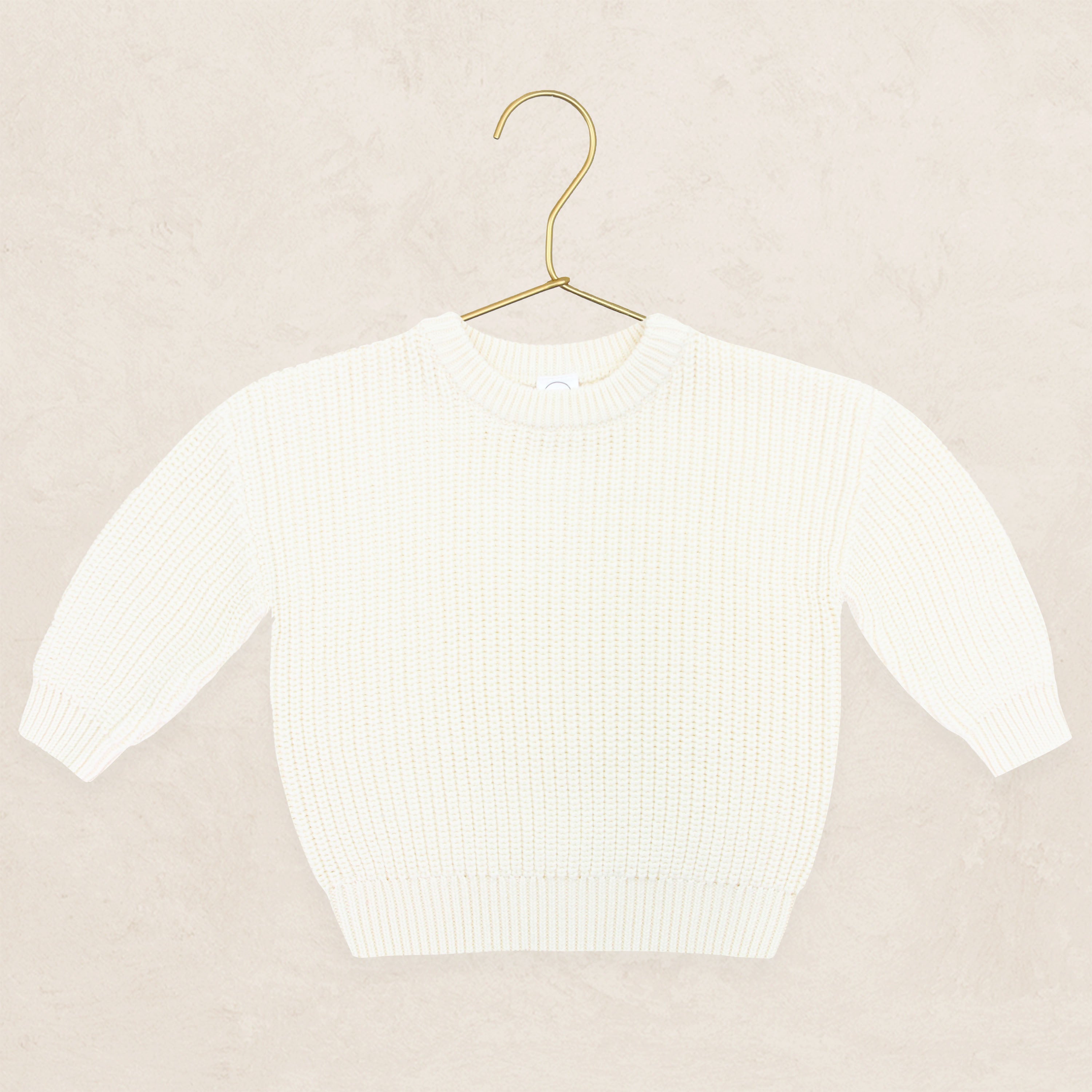 Knit Chunky Sweater - Ivory