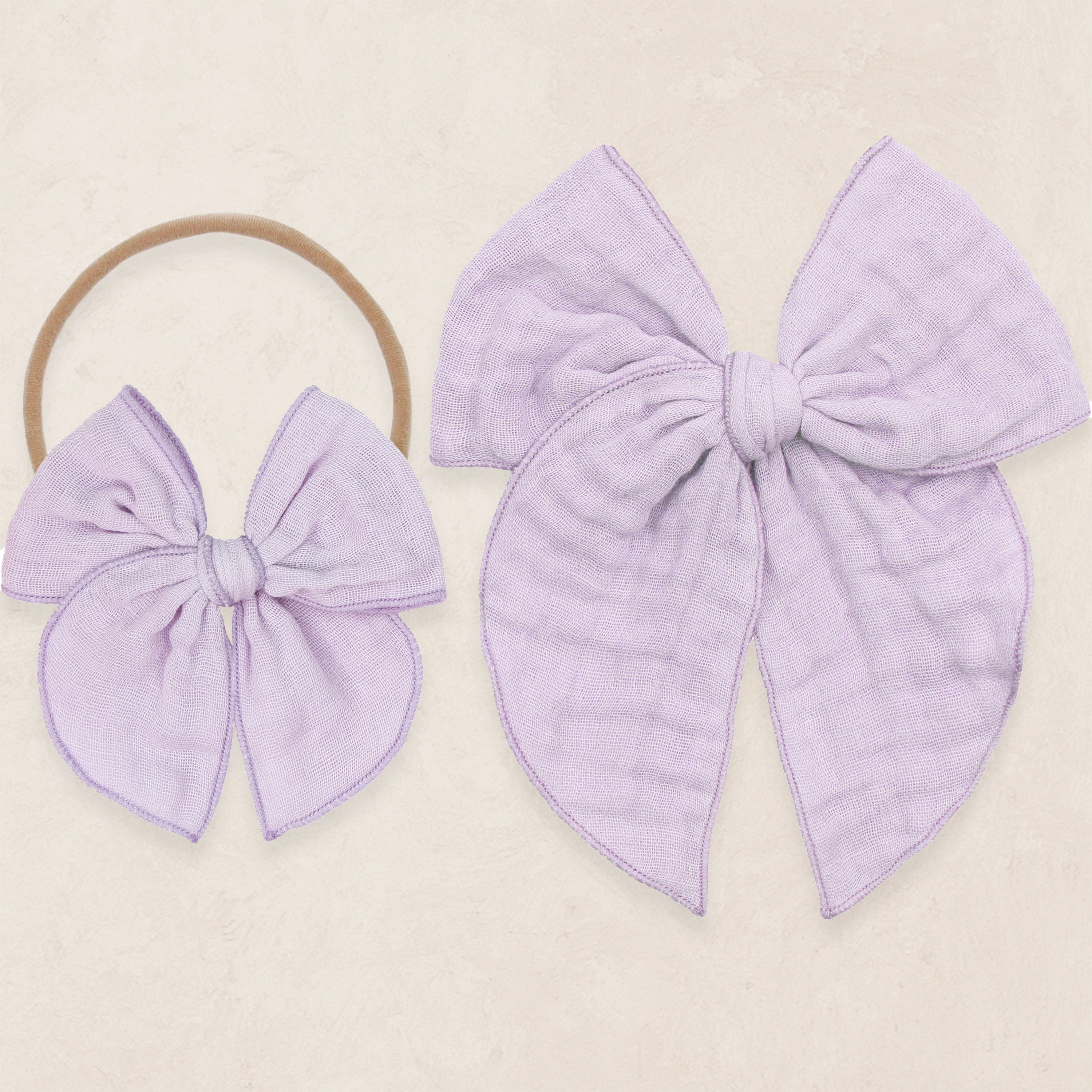 Cloud Muslin™ Heirloom Bow - Lilac