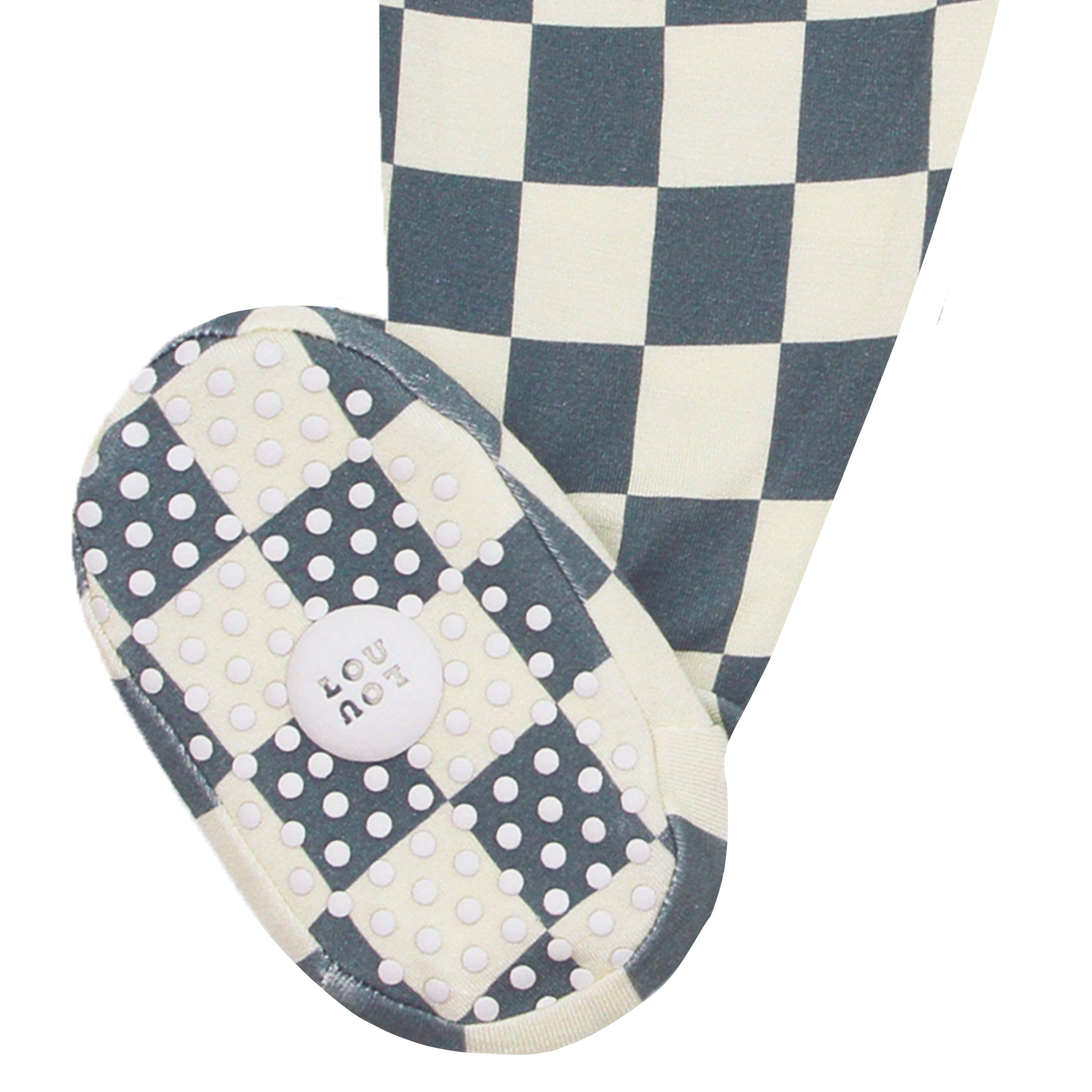 miles footies close up on footie grip