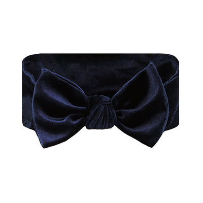 Velvet - Navy Knot Headband