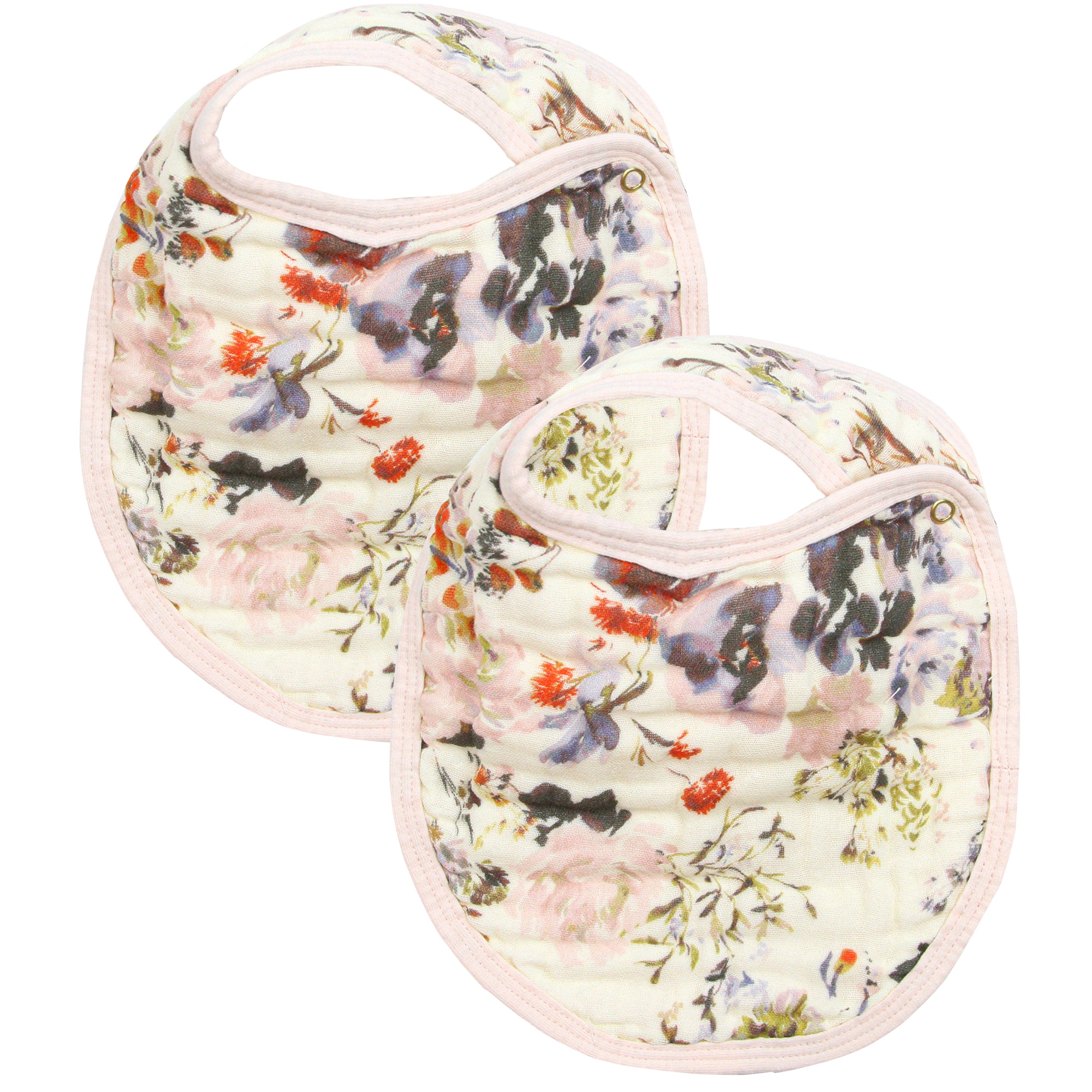Cloud Muslin™ Bib 2 Pack - Nellie/Blush