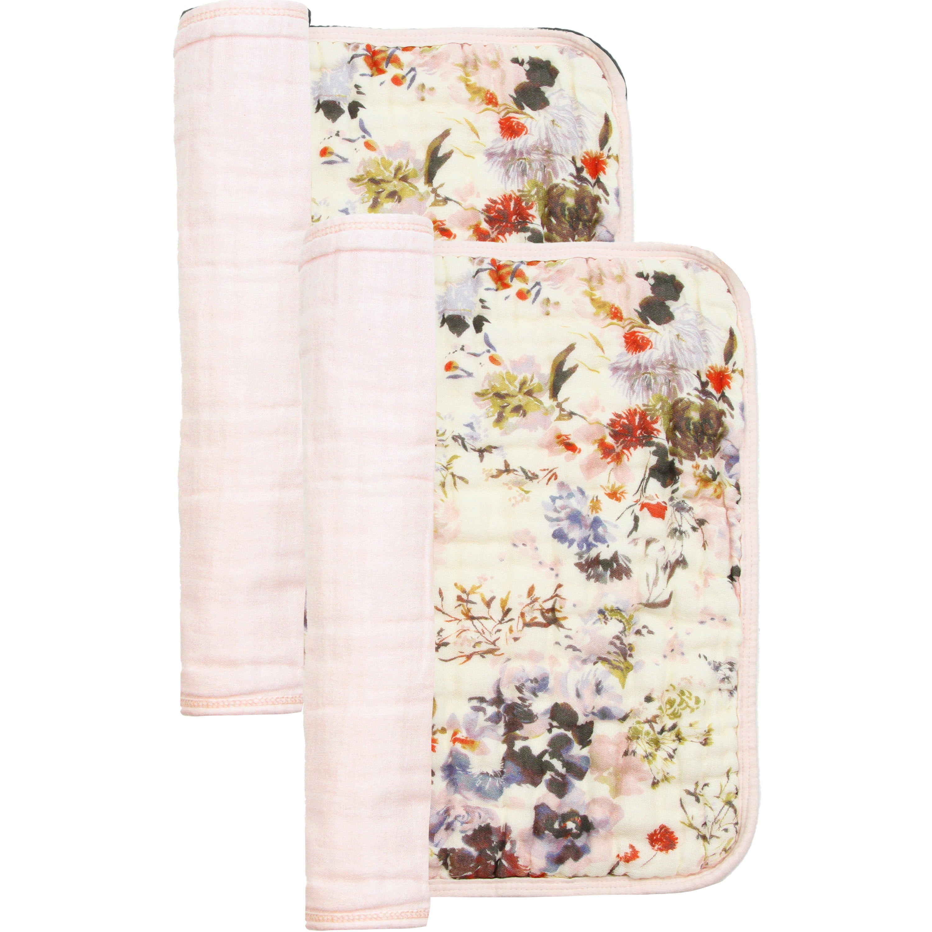 Cloud Muslin™ Burp Cloth 2 Pack - Nellie/Blush