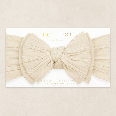 Cable Knit Headband - Oat