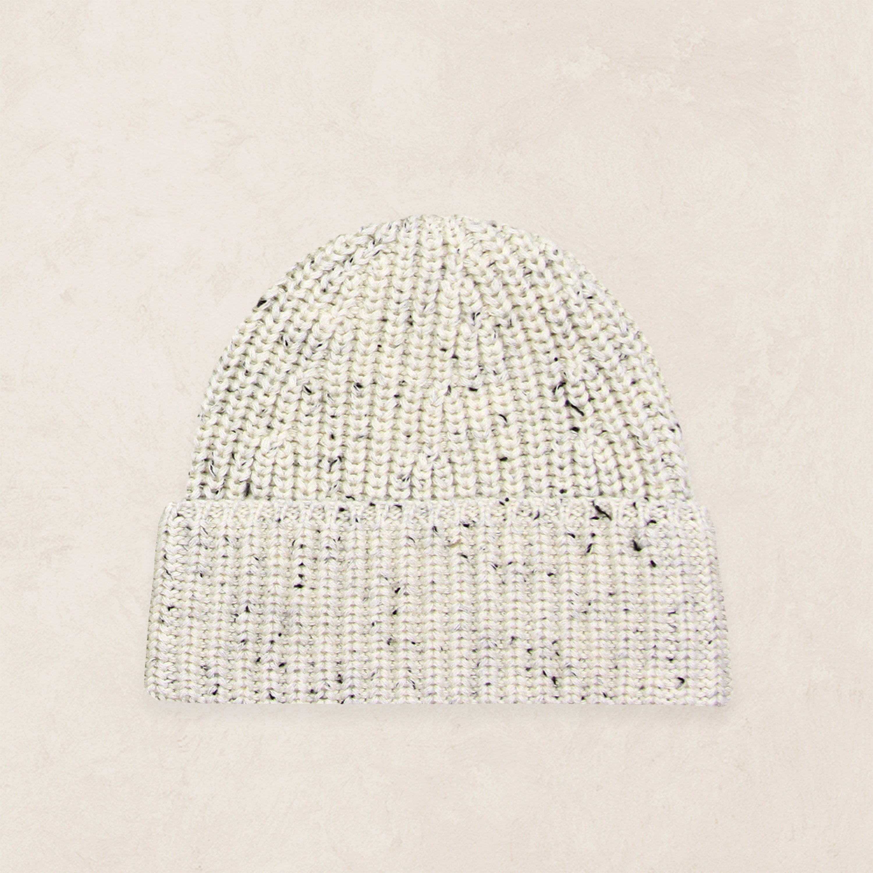 Knit Beanie - Cream Speckle
