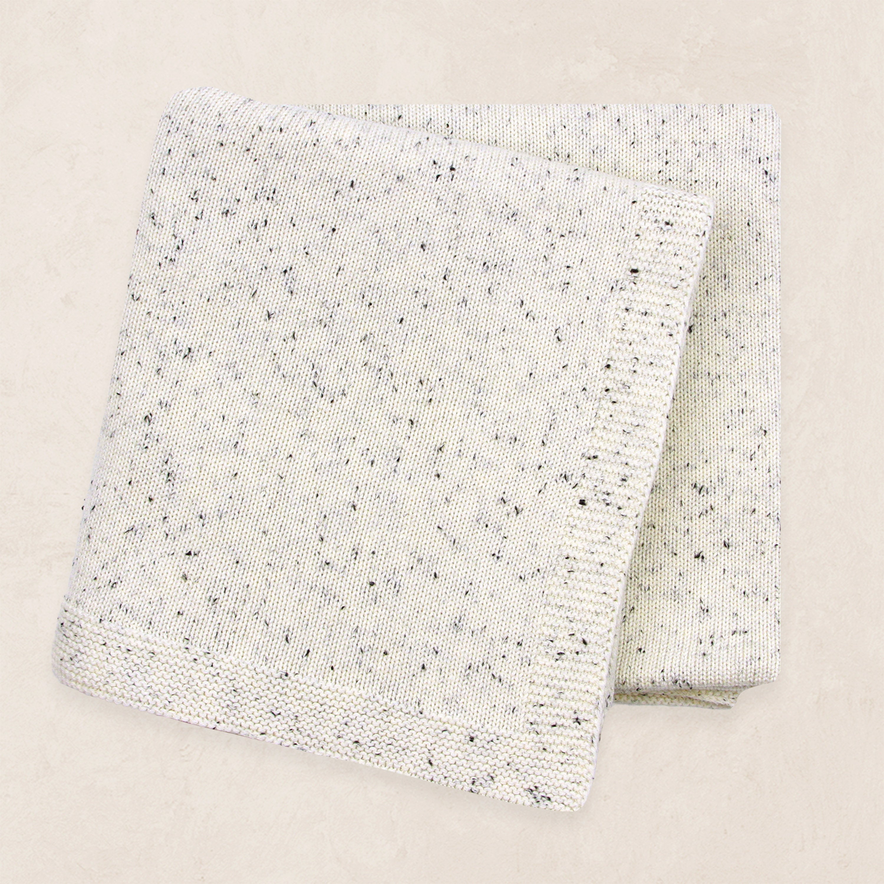 Knit Blanket - Cream Speckle