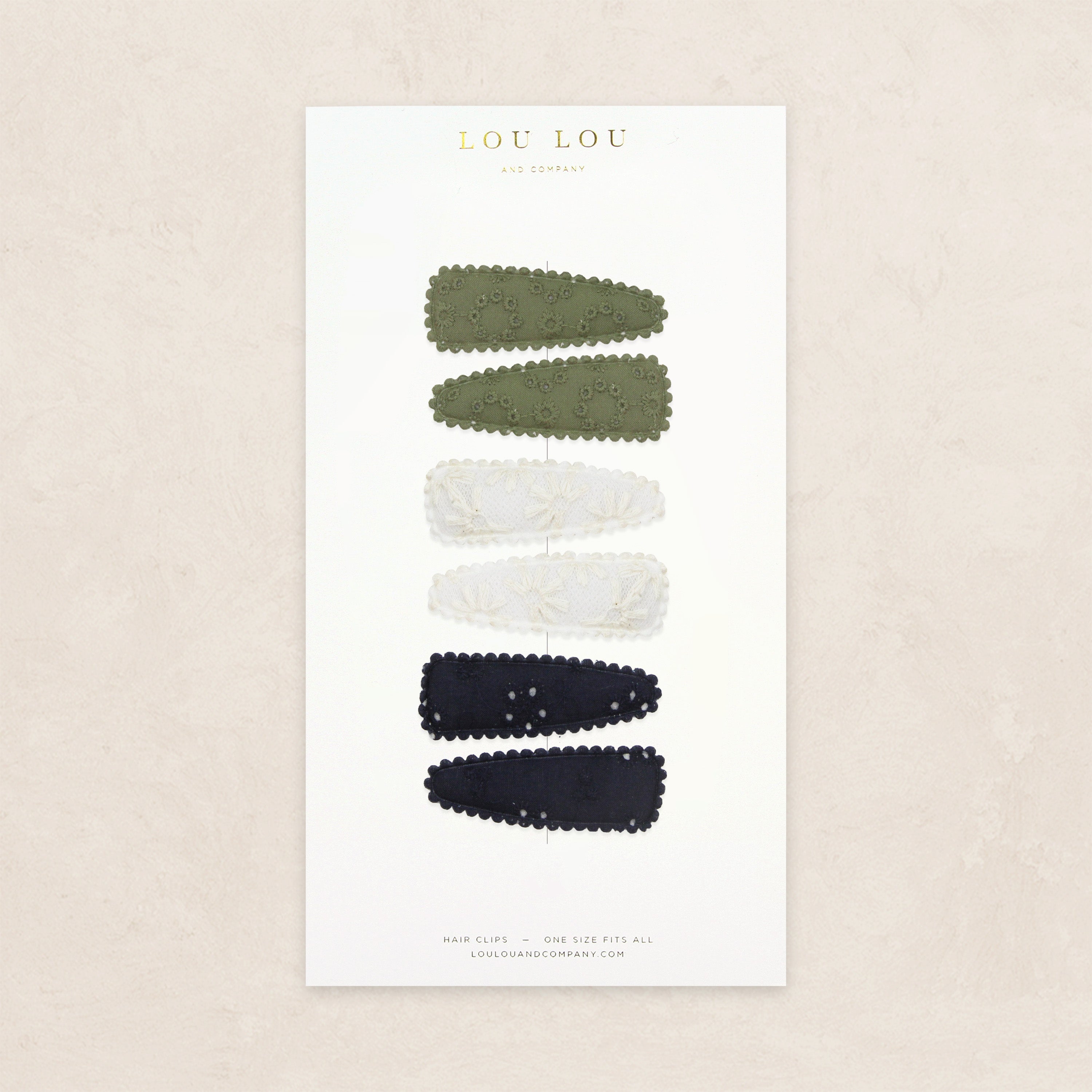 Scallop Snap Pack - Olive Eyelet