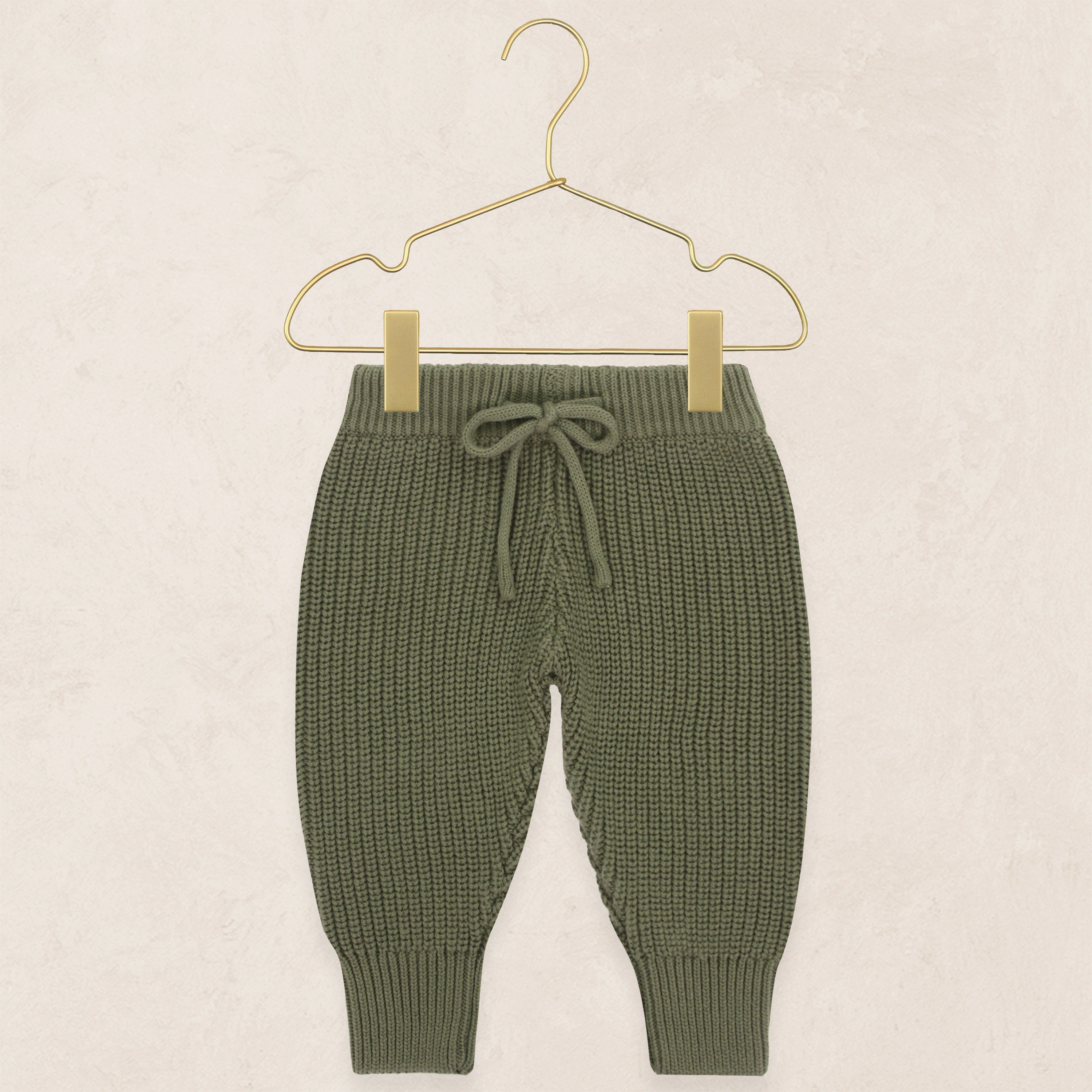 Knit Jogger Pants - Olive
