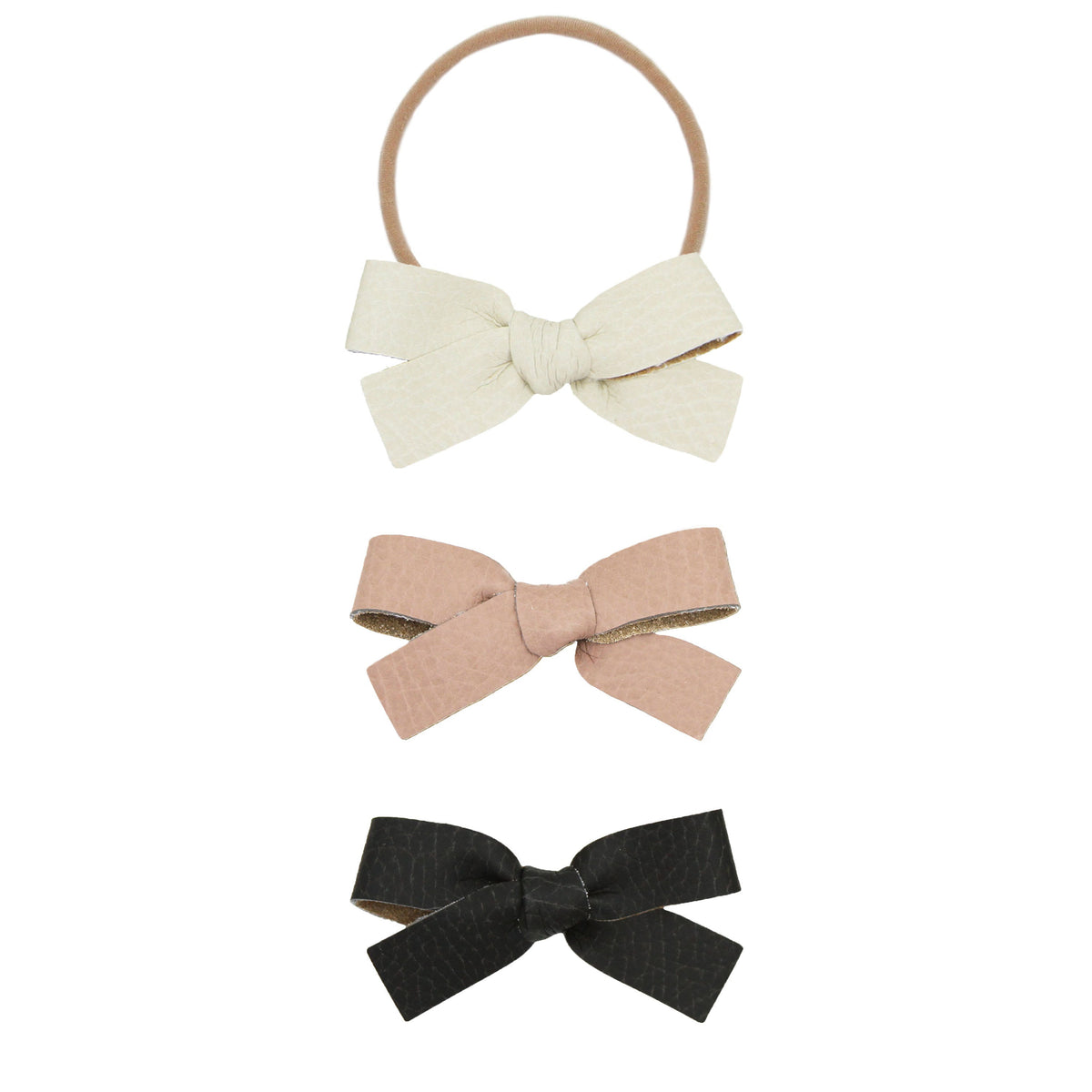 Leather 3 Pack - Primrose Bow
