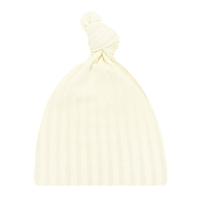 Quinn Ribbed Top Knot Hat