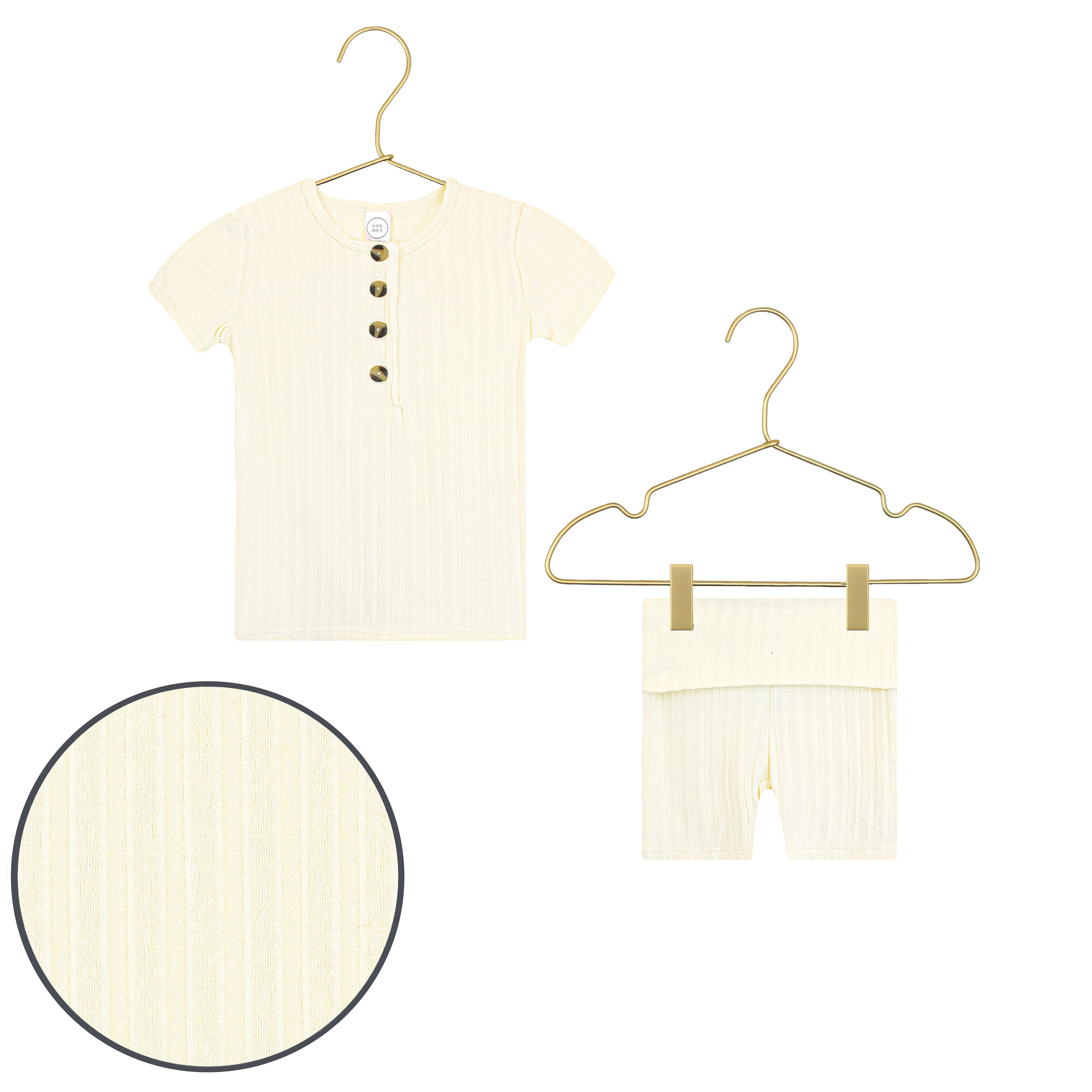 Quinn Ribbed Shortie Set