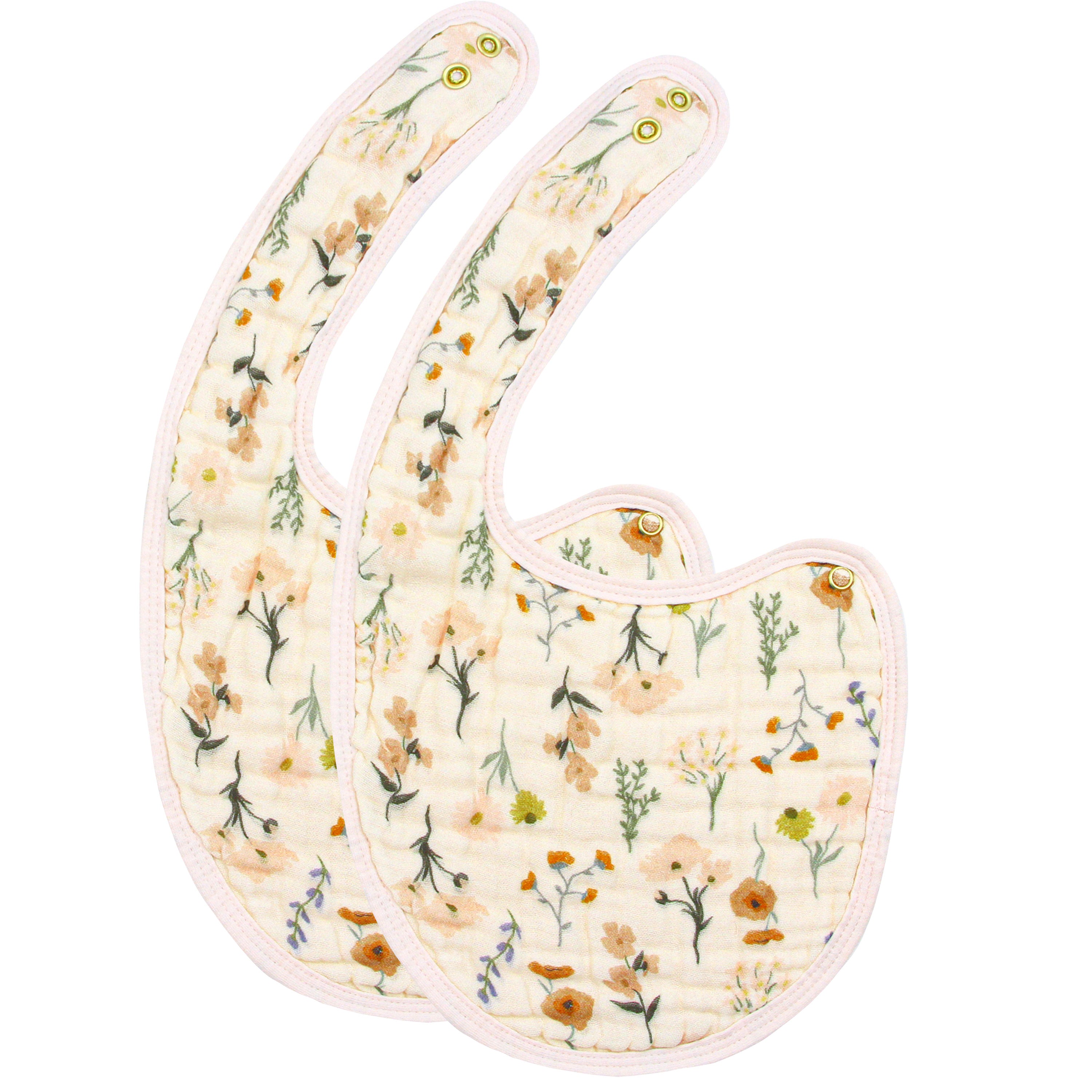 Cloud Muslin™ Bib 2 Pack - Rachel/Blush