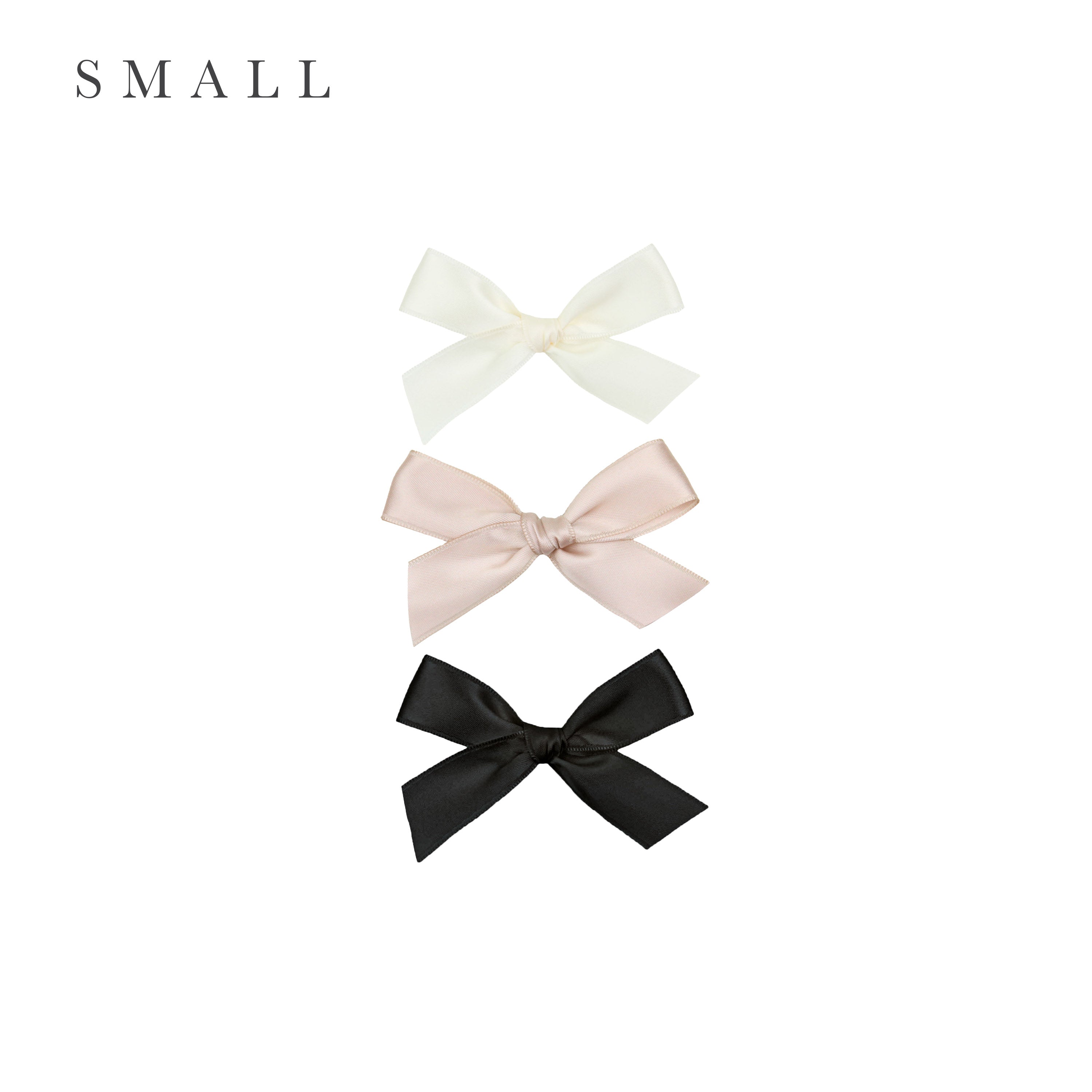 Satin Bow 3 Pack: Primrose Clips