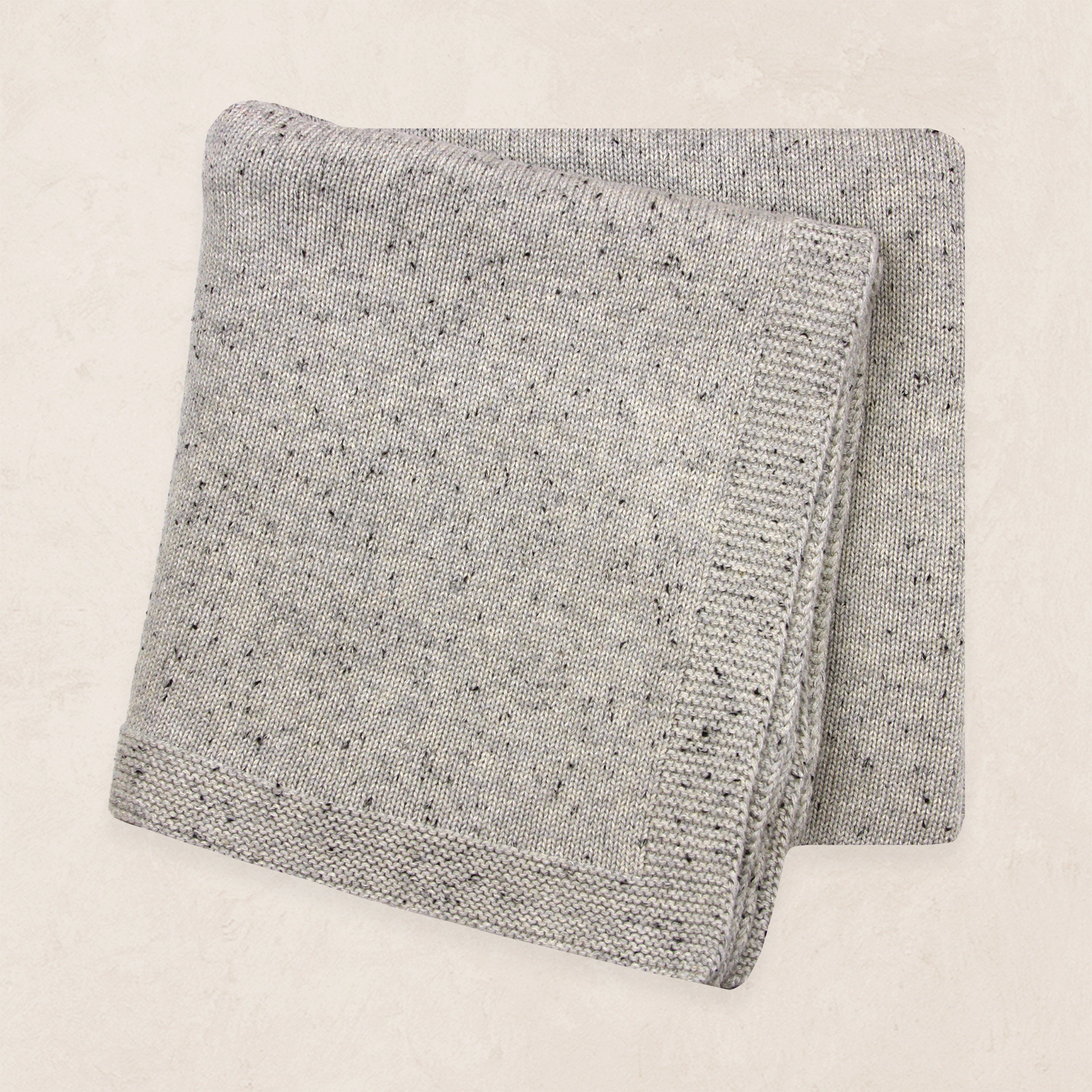 Knit Blanket - Grey Speckle