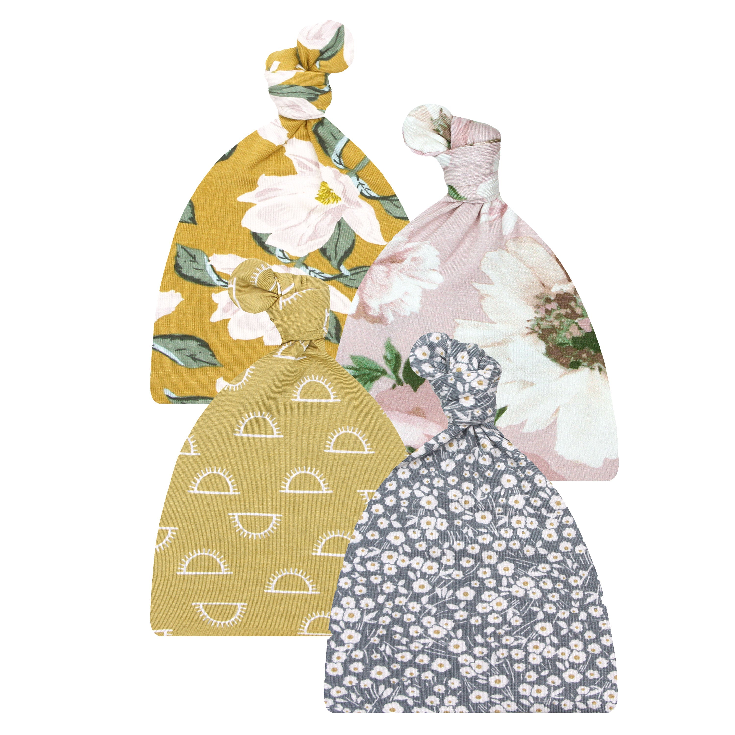 Four floral-patterned headbands on a white background with '70% OFF' text.