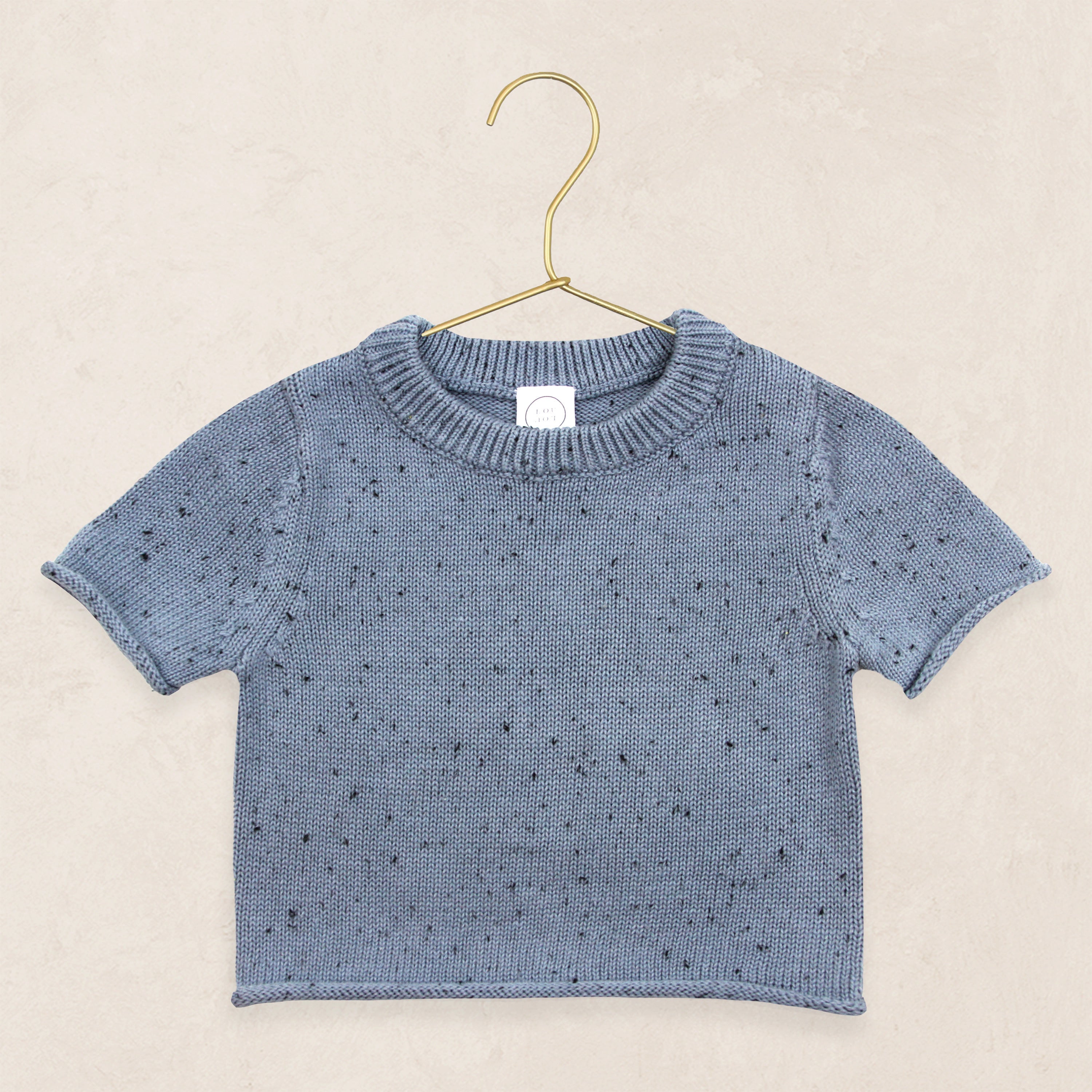 Knit Short Sleeve Tee - Cadet Speckle