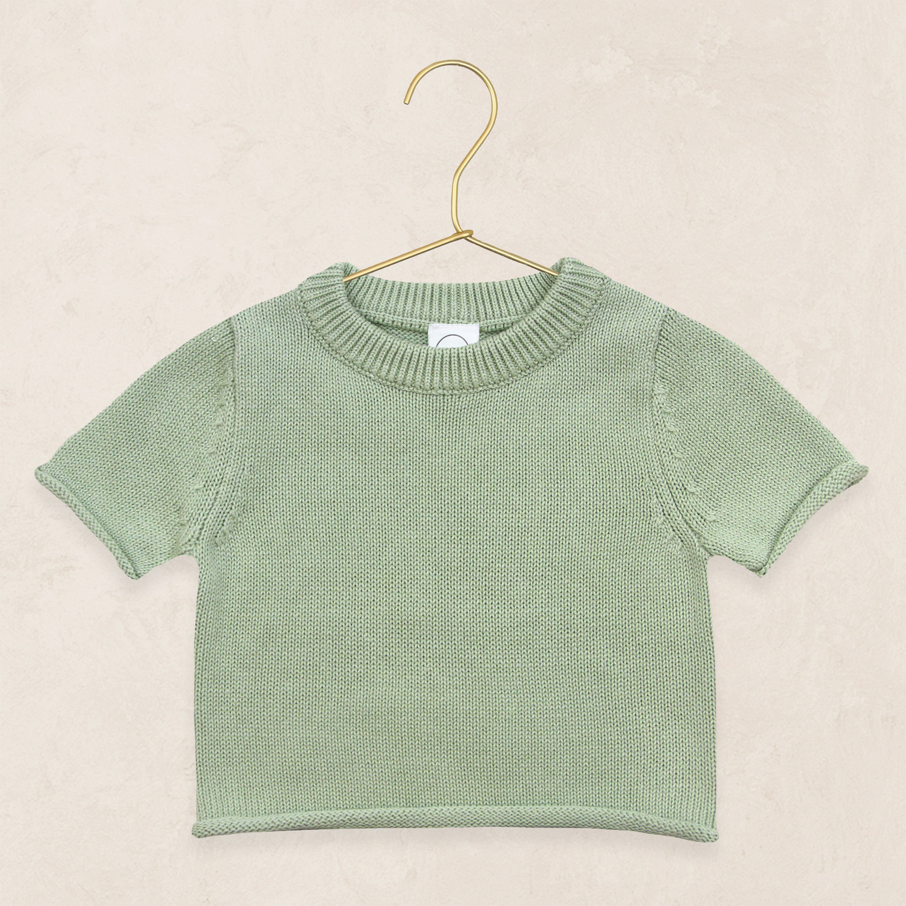 Knit Short Sleeve Tee - Sage