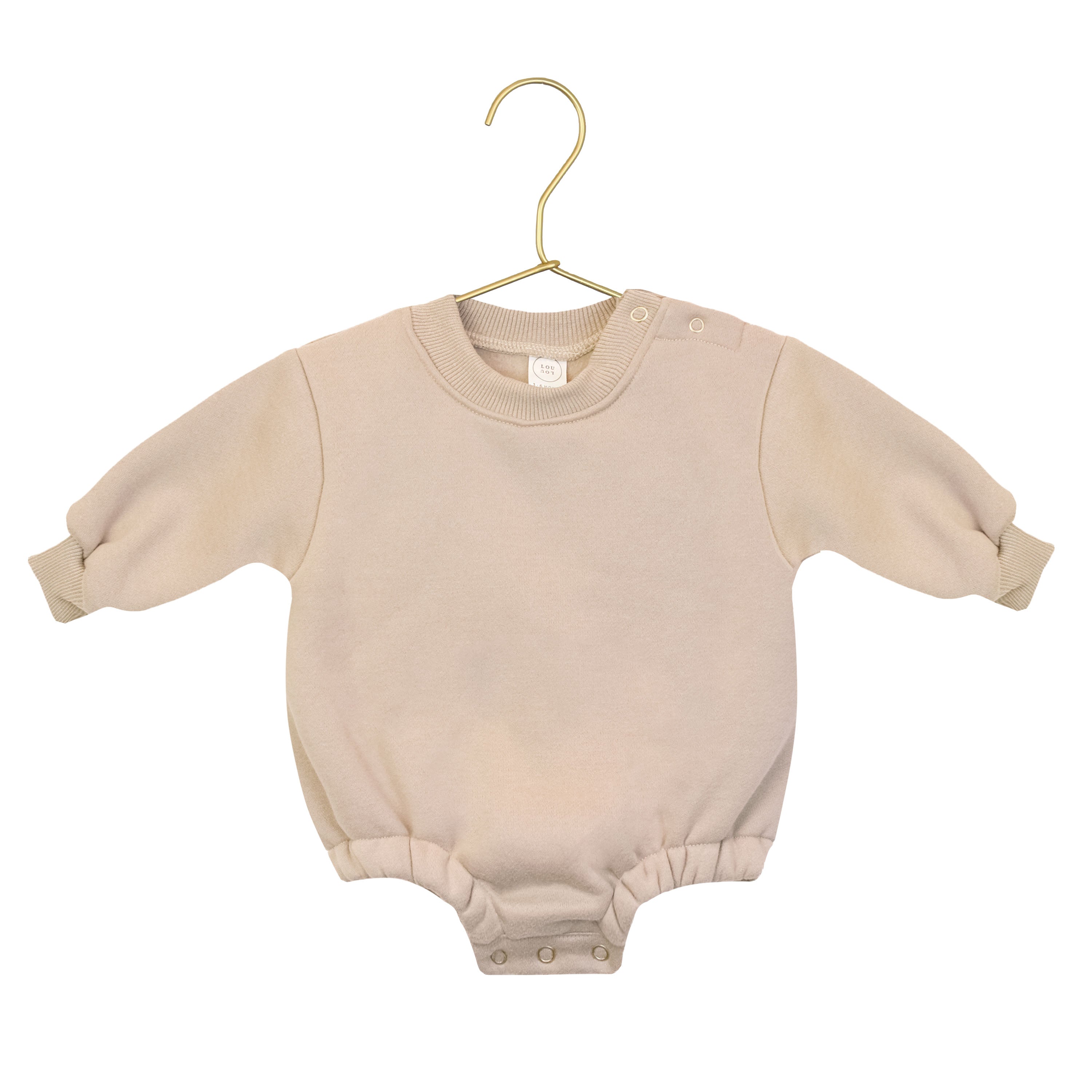 Mocha Sweatshirt Romper Product Image