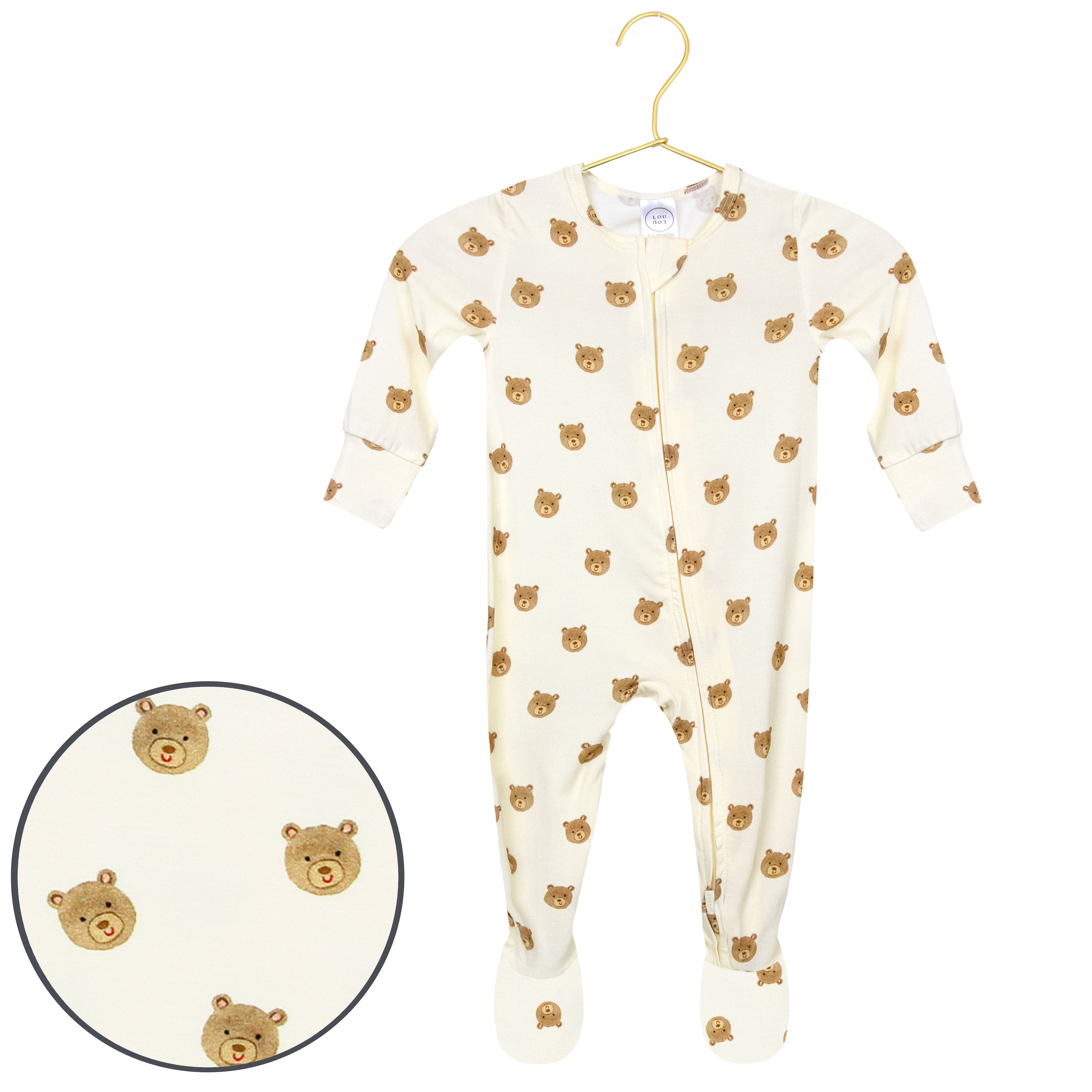 Teddy Zipper Footies