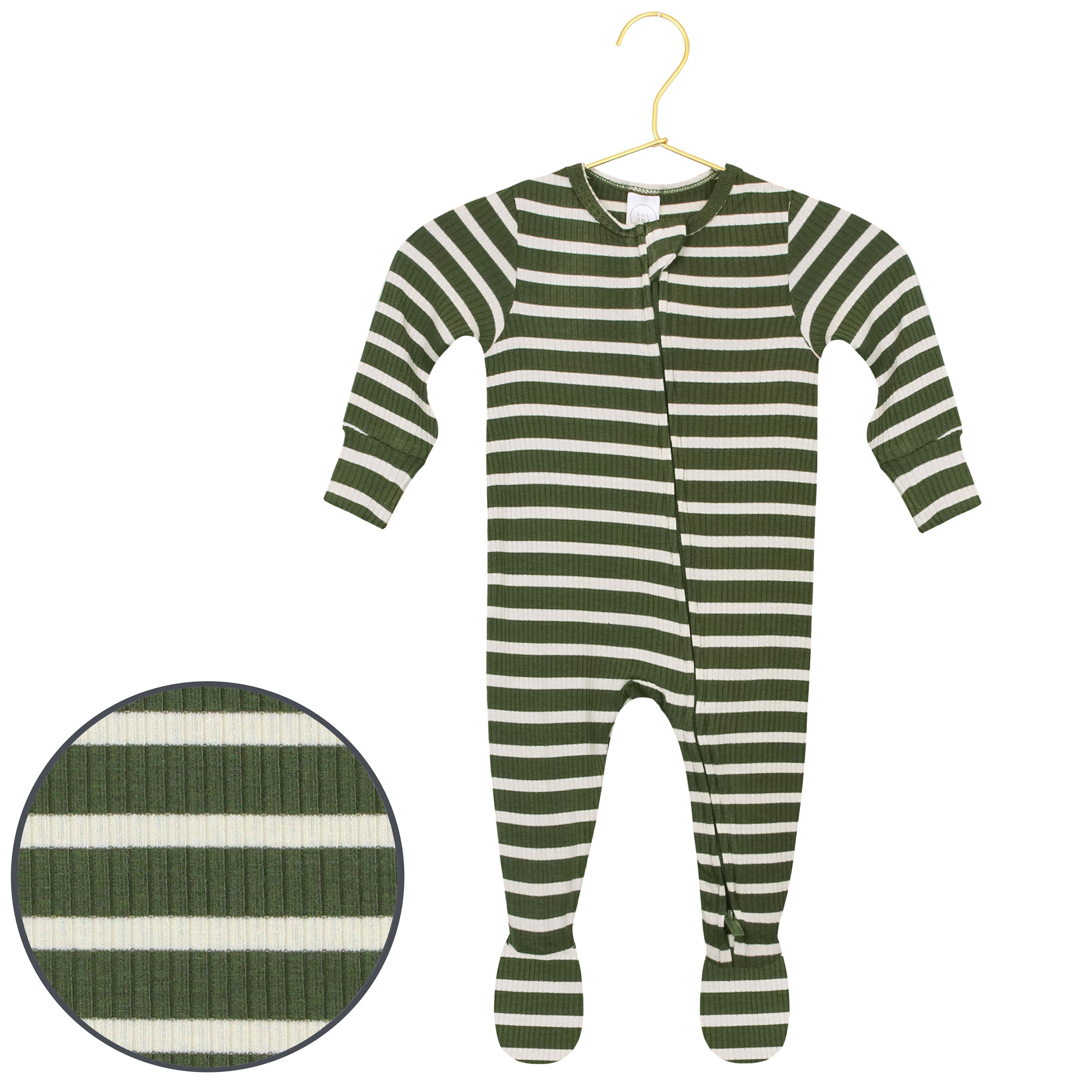 Tyler Ribbed Zipper Footies