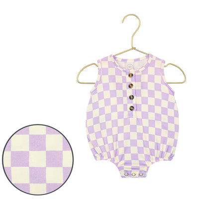 Violet Bubble Romper