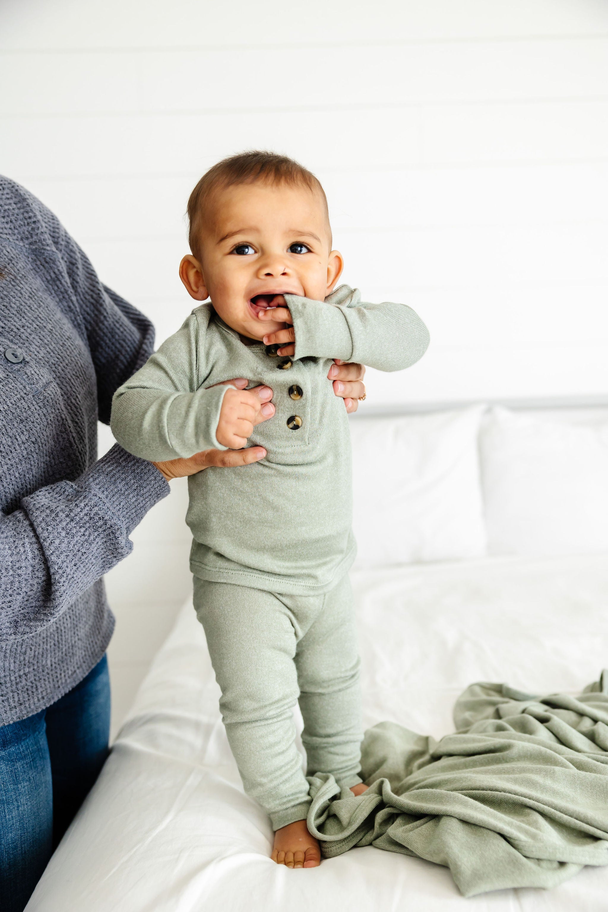 Collins Plush Knit Top + Bottoms