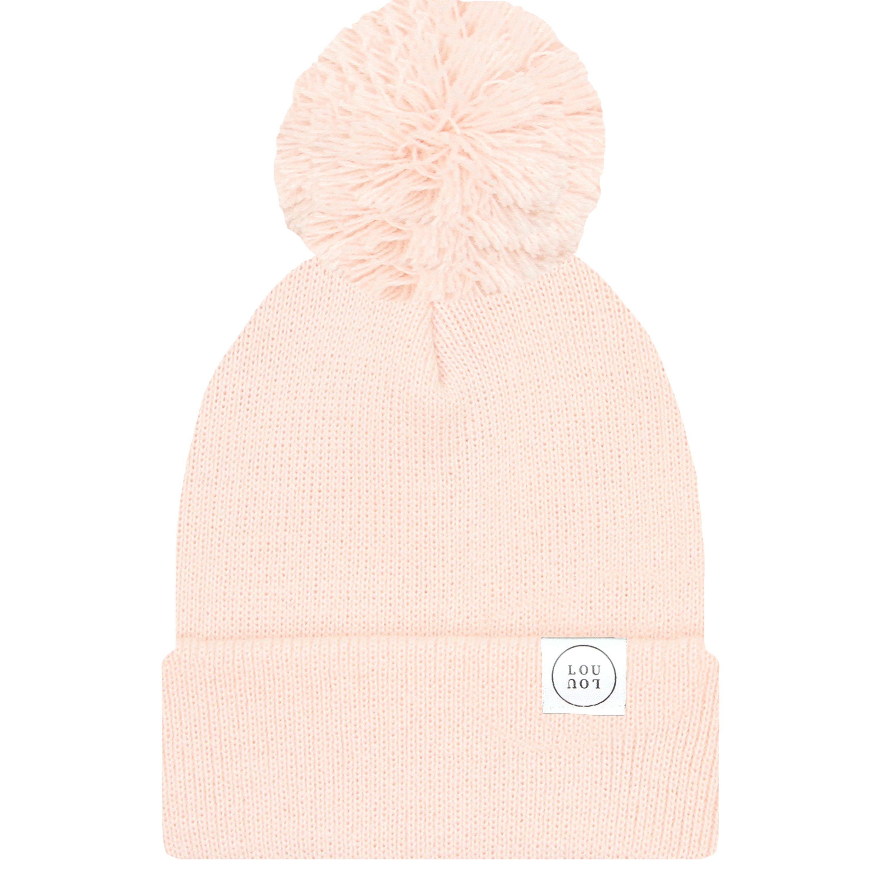 Beanie with Pom - Blush Pink